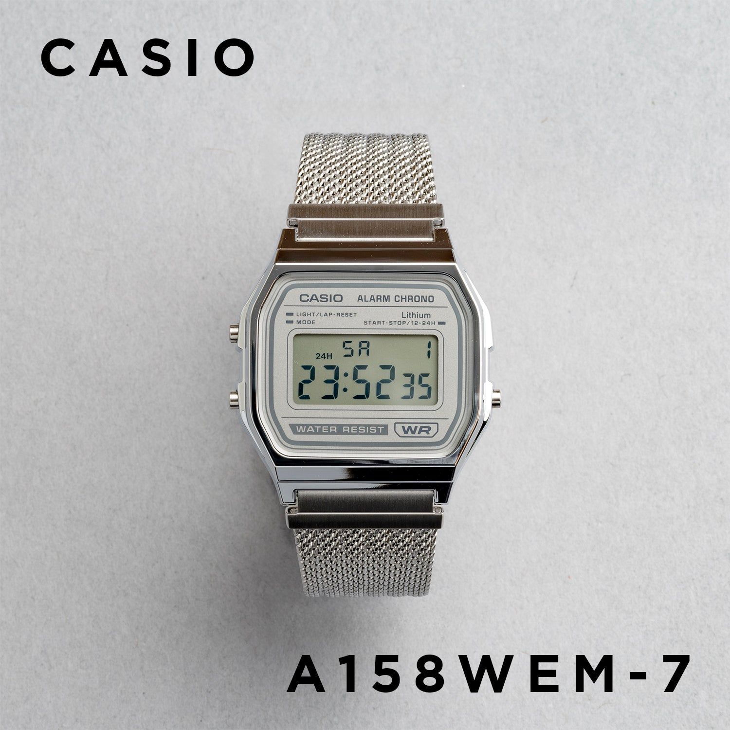 CASIO カシオ A158WEM メンズ 腕時計 日常生活用防水 10年保証