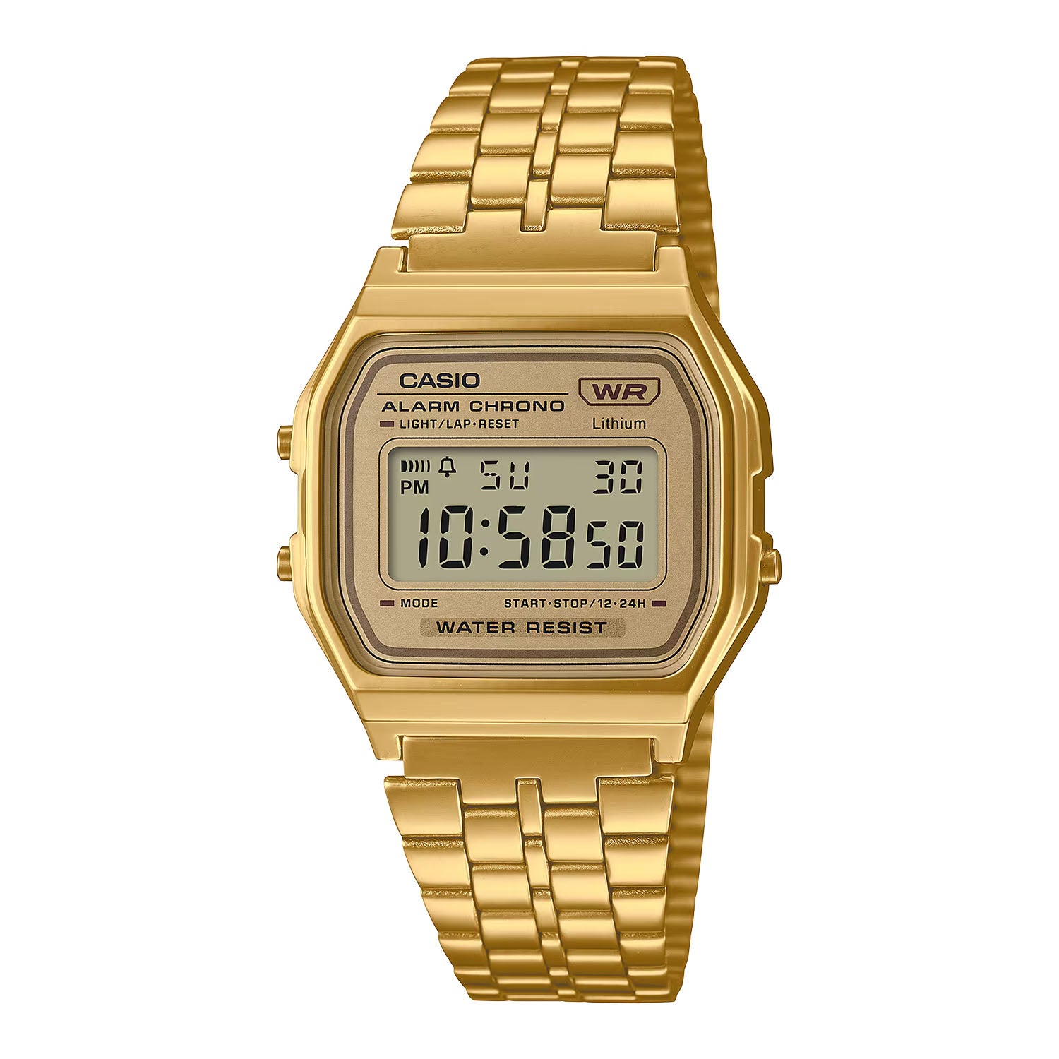 CASIO カシオ A158WETG-9A ゴールド ゴールド文字盤 デジタル メンズ 腕時計