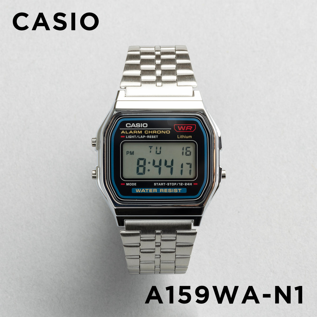 CASIO カシオ A159WA-N1 メンズ 腕時計 日常生活用防水 10年保証