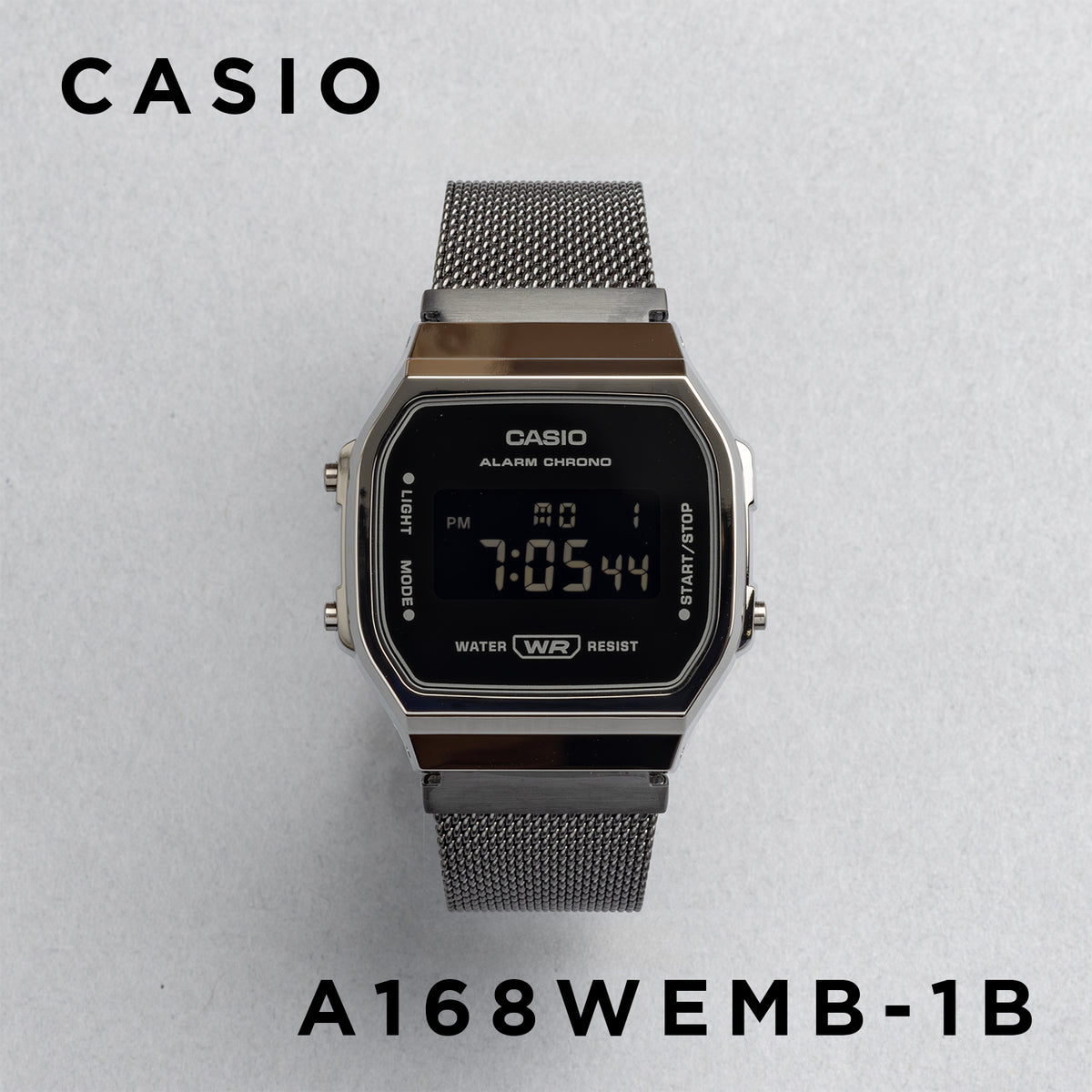 CASIO カシオ A168WEMB-1B メンズ 腕時計 日常生活用防水 10年保証