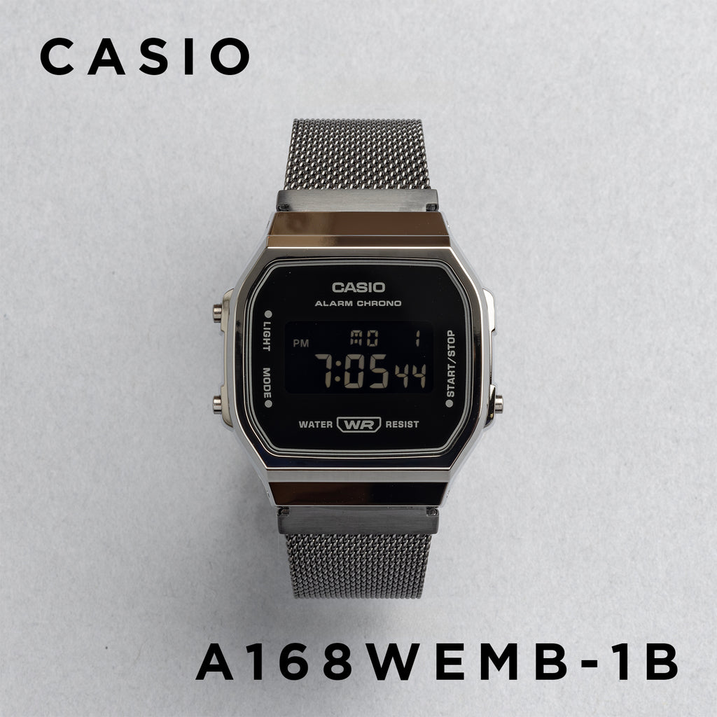 CASIO カシオ A168WEMB-1B メンズ 腕時計 日常生活用防水 10年保証