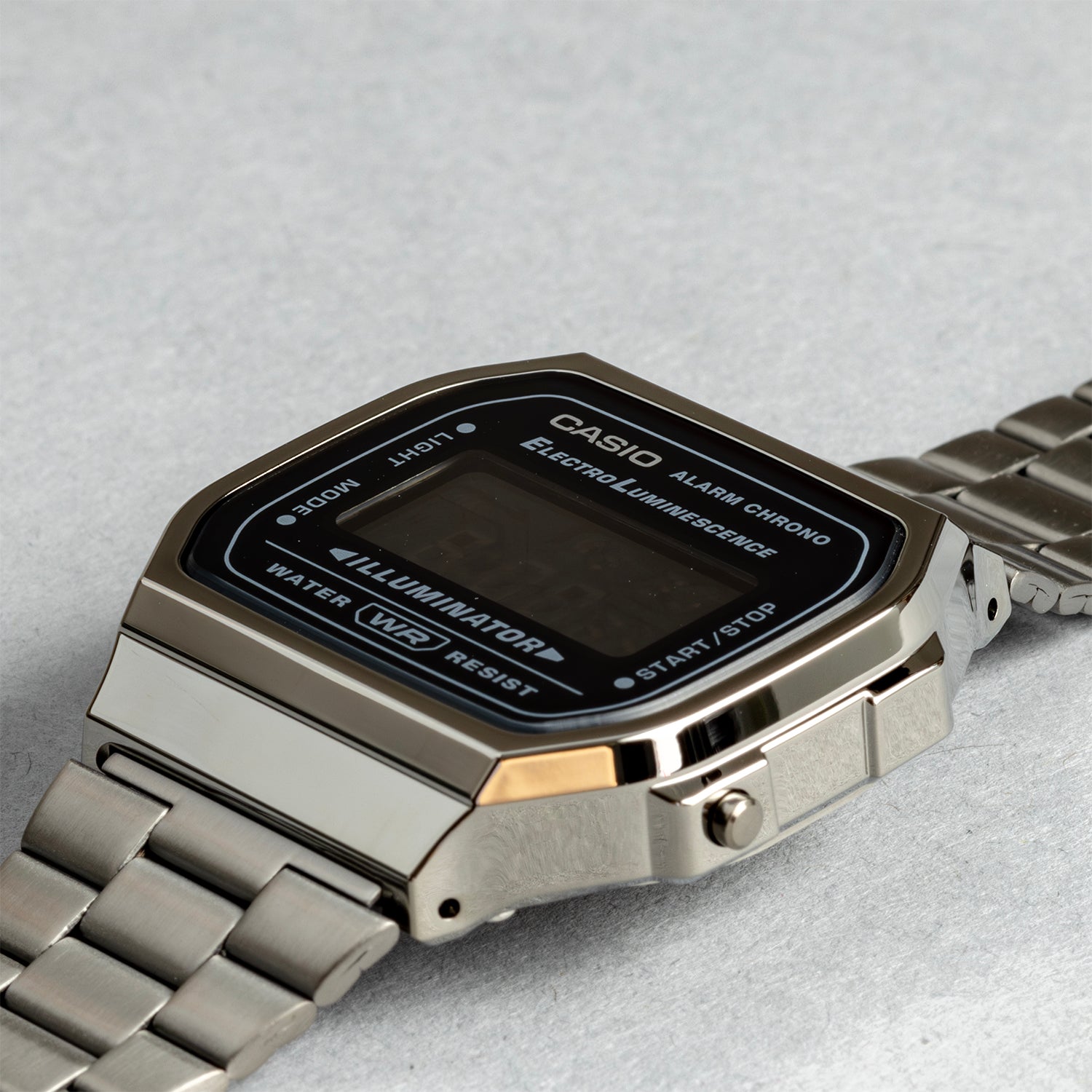 カシオ CASIO 腕時計 メンズ A168WGG-1A ソーラー ブラック ガンメタリック