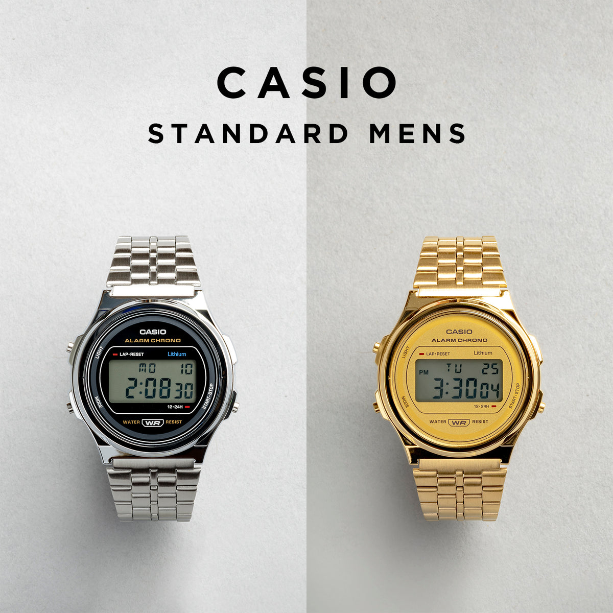 CASIO カシオ A171WE メンズ 腕時計 日常生活用防水 10年保証