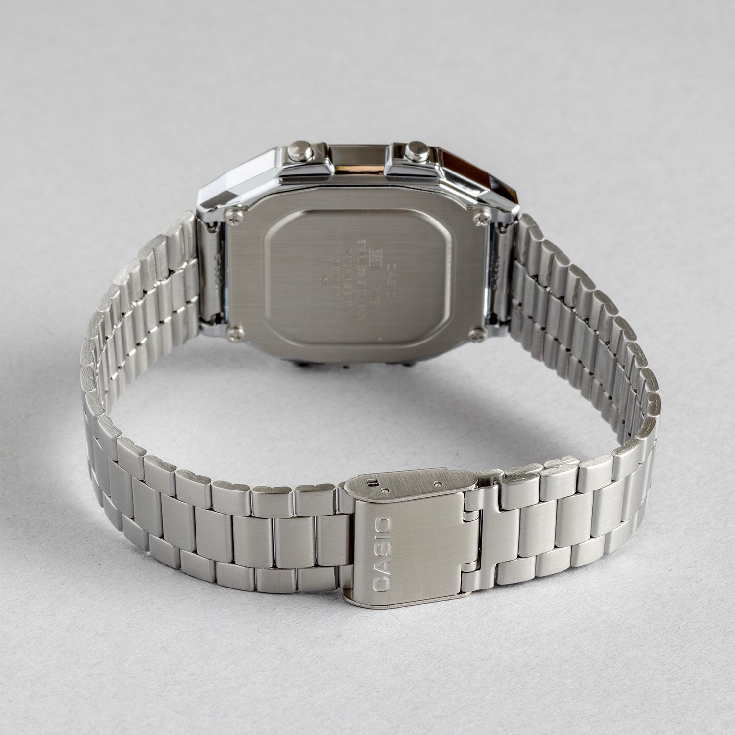 CASIO カシオ A178WA-1A シルバー ブラック文字盤 デジタル メンズ 腕時計 ベルト