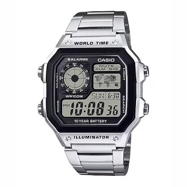 Casio Standard Mens AE-1200WHD-1A. 腕時計 ae-1200whd-1a