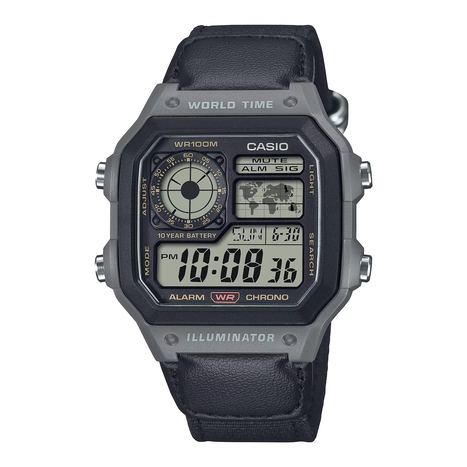 CASIO カシオ AE-1200WHUB-8A ブラック ブラック文字盤 デジタル メンズ 腕時計