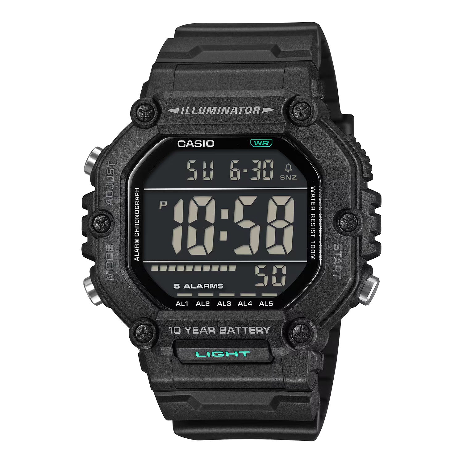 CASIO カシオ AE-1600HX-1B ブラック ブラック文字盤 デジタル メンズ 腕時計