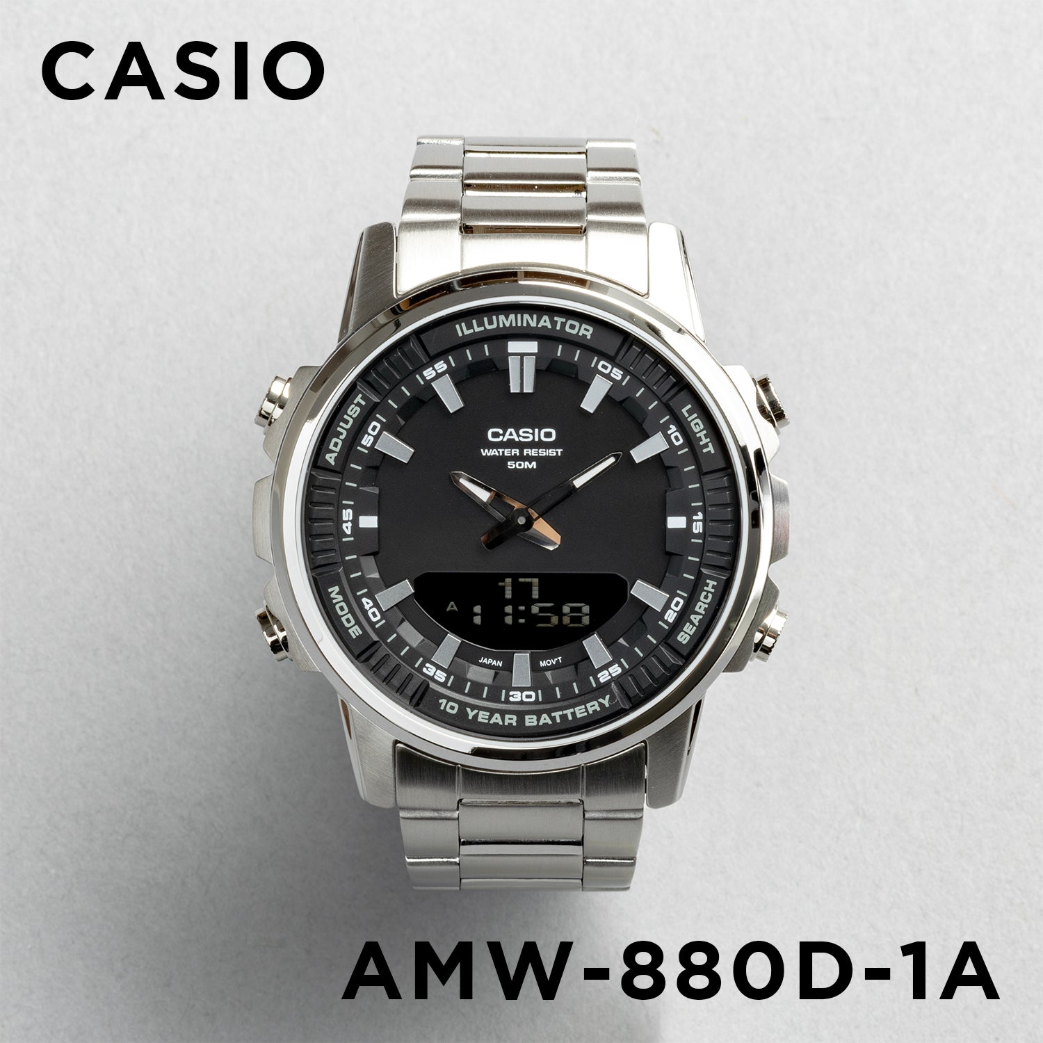 Casio Standard Mens AMW-880D.腕時計amw-880d-1a_1