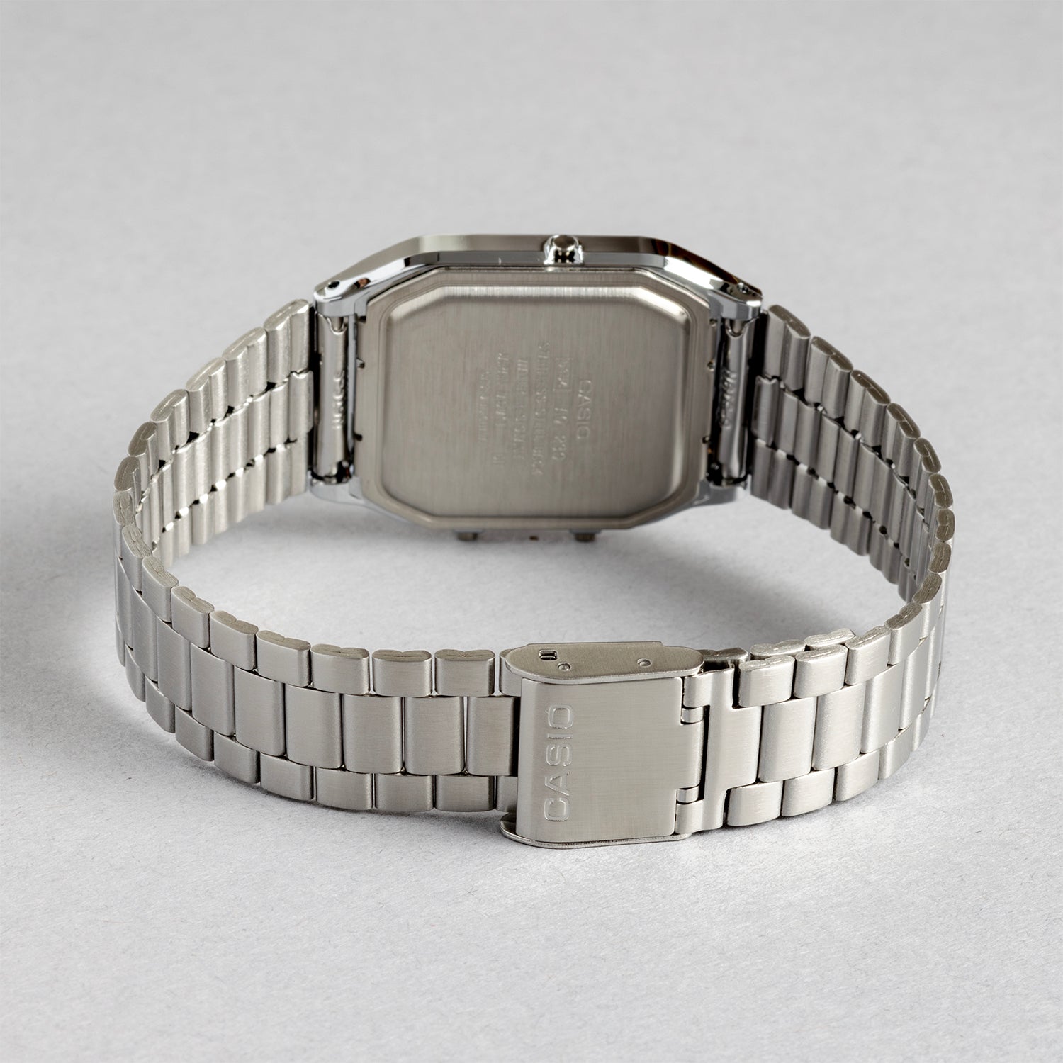 CASIO カシオ AQ-230A-1D シルバー ブラック文字盤 アナデジ メンズ 腕時計 ベルト