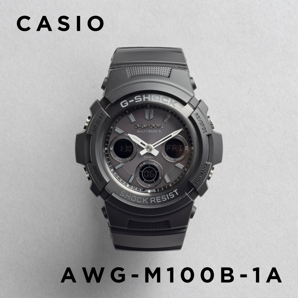 CASIO カシオ AWG-M100B-1A* メンズ 腕時計 20気圧防水 10年保証