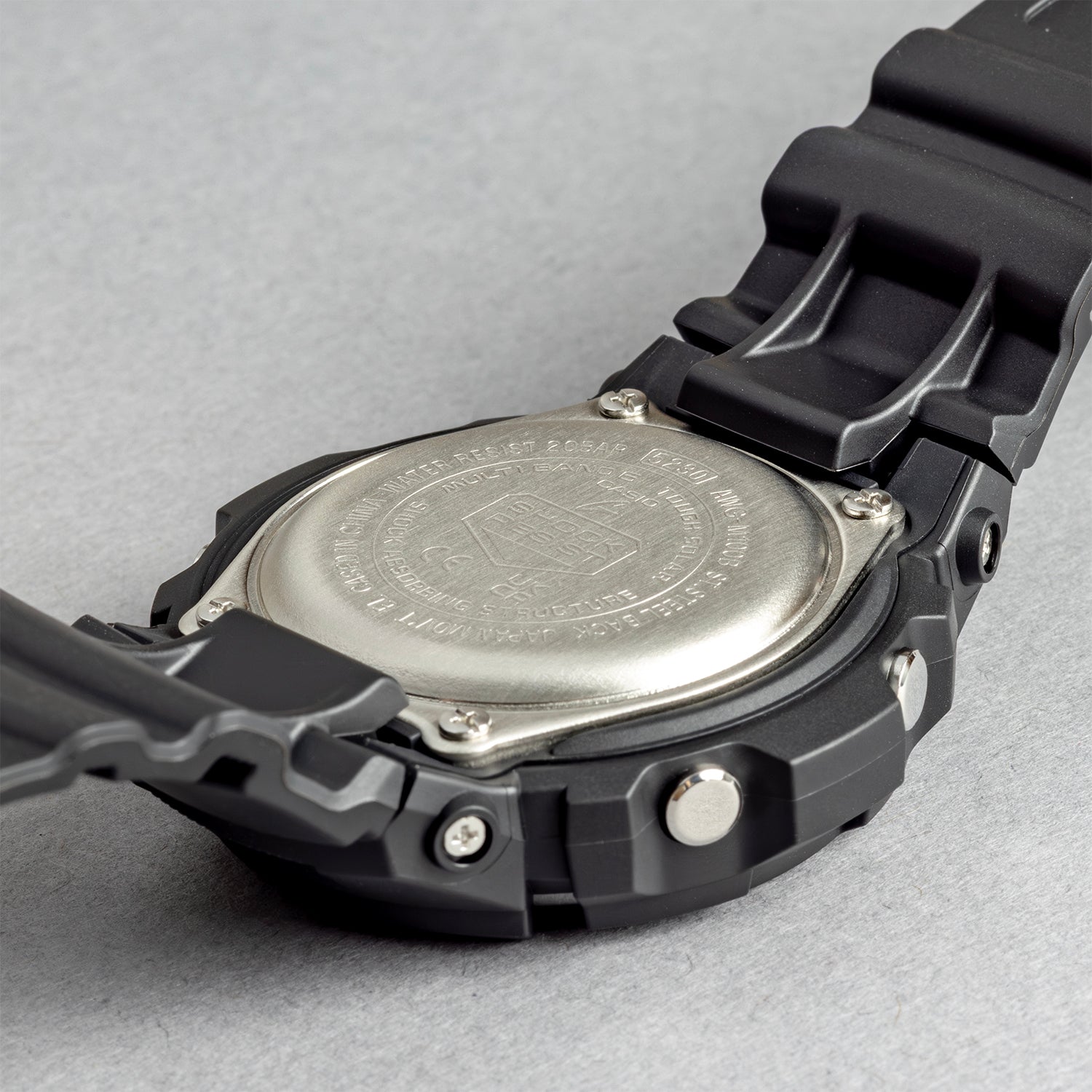 CASIO カシオ AWG-M100B-1A ブラック ブラック文字盤 アナデジ G-SHOCK メンズ 腕時計 ケースバック