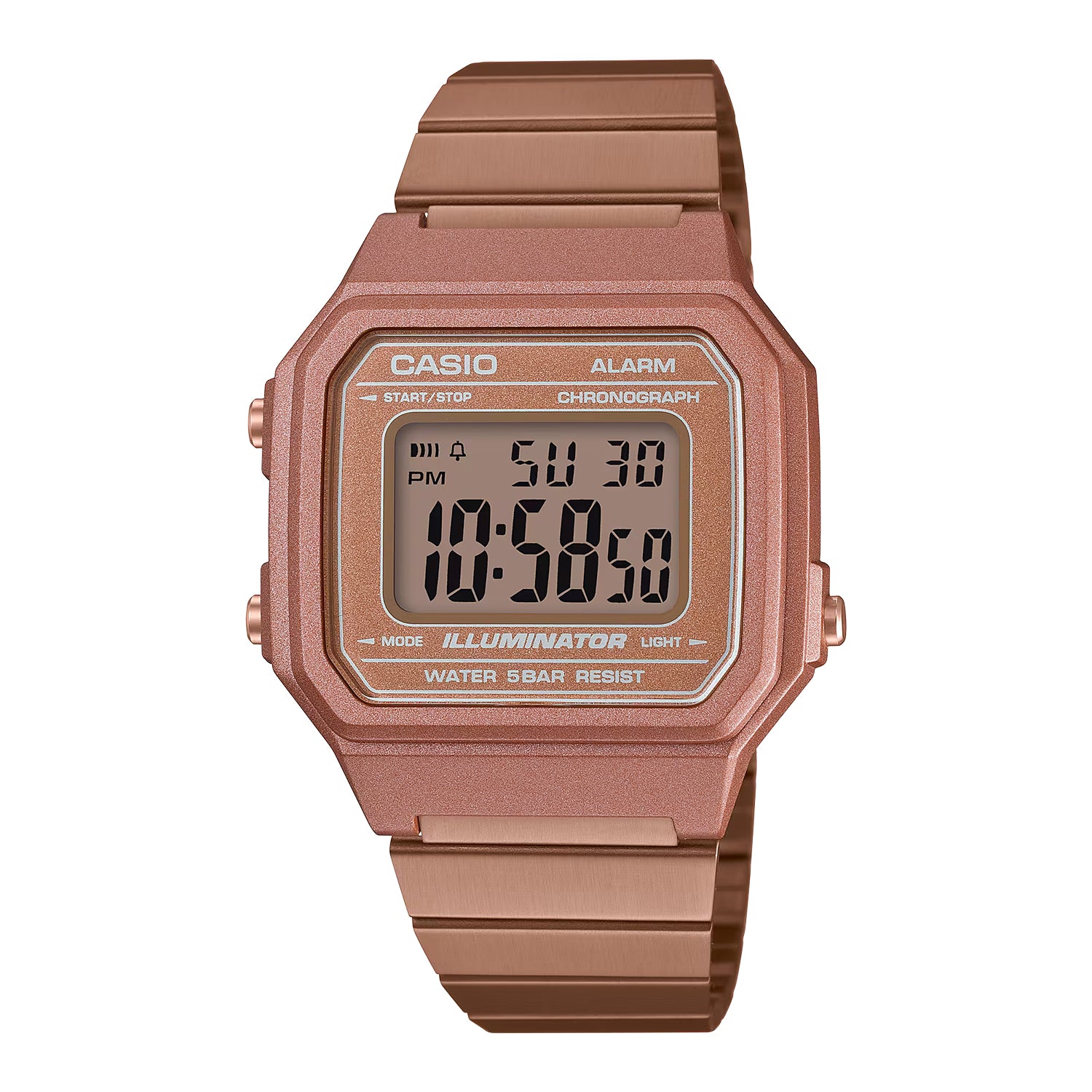 CASIO カシオ B650WC-5A ローズゴールド ローズゴールド文字盤 デジタル メンズ 腕時計