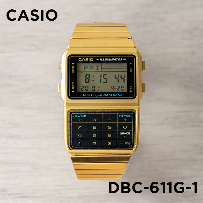 Casio Data Bank DBC-611 腕時計 dbc-611g-1_1