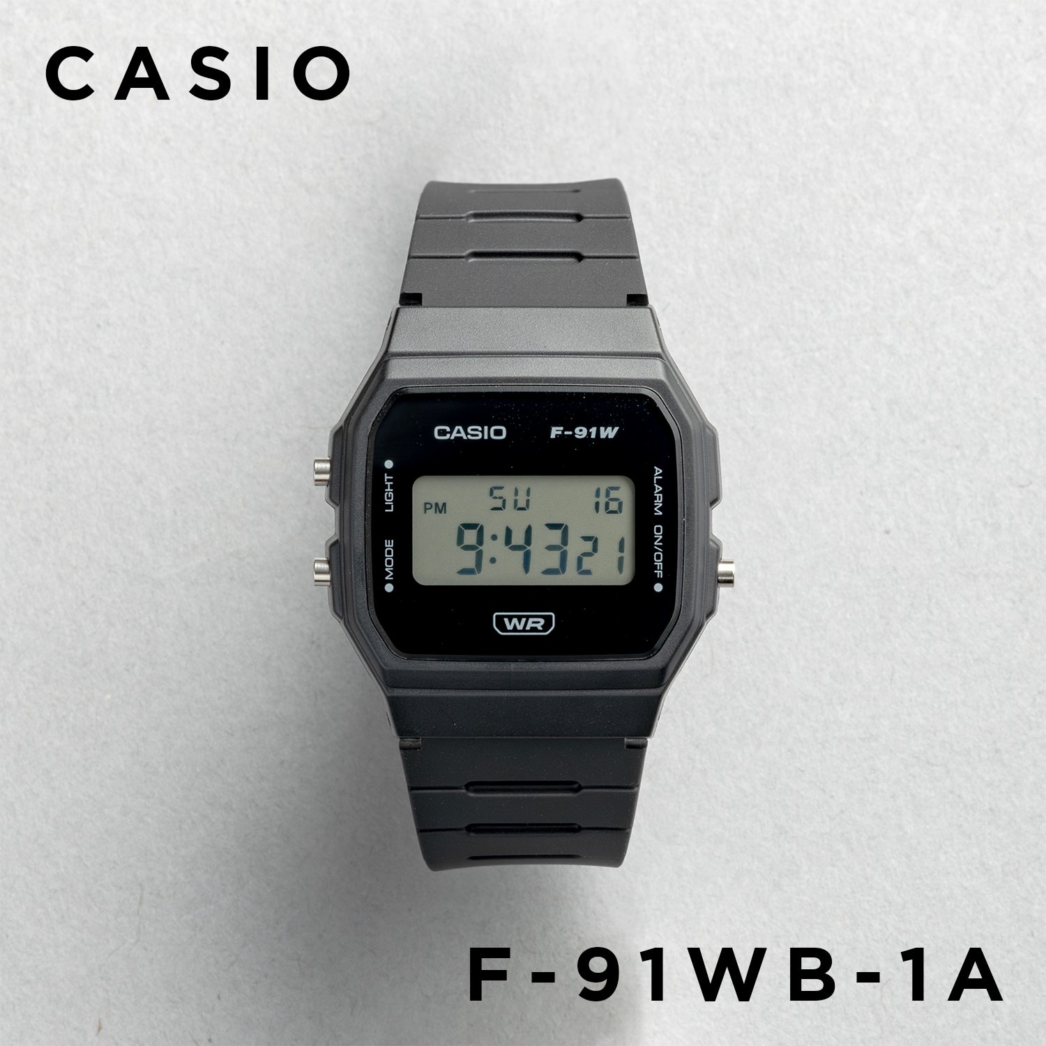 Casio Standard Mens F-91WB. 腕時計 f-91wb-1a_1