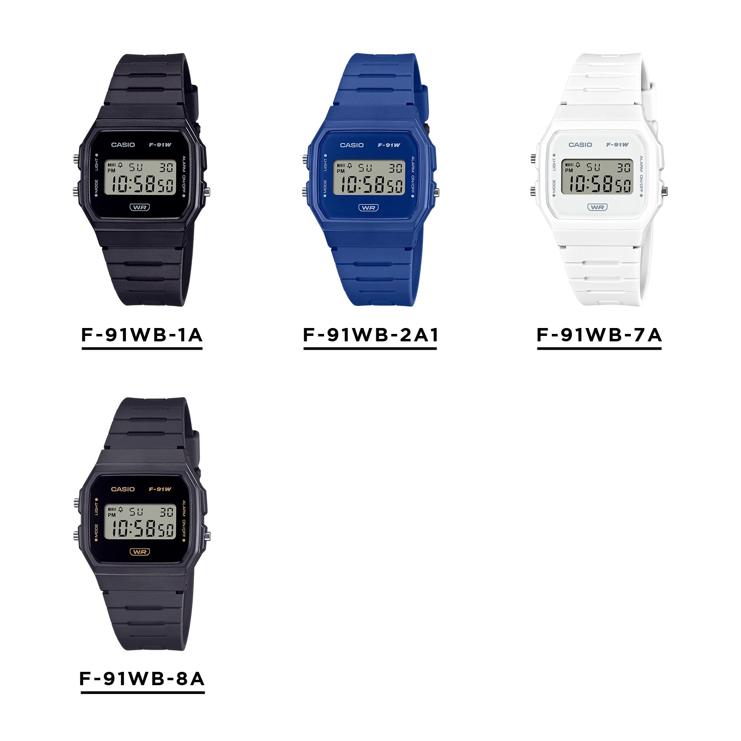 Casio Standard Mens F-91WB. 腕時計 f-91wb_2