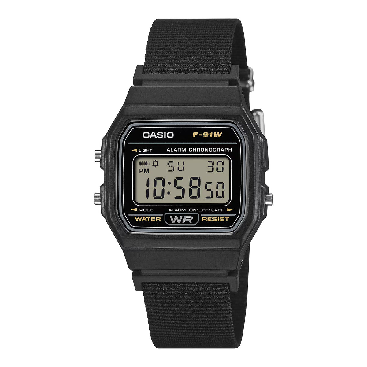 CASIO カシオ F-91WF-1A ブラック ブラック文字盤 デジタル メンズ 腕時計 