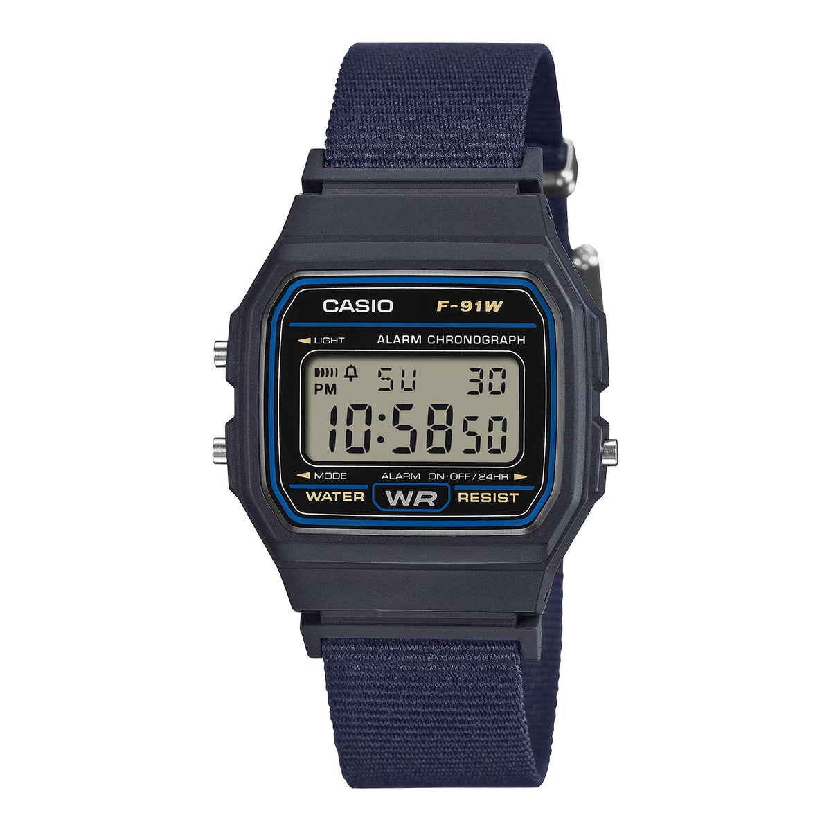 CASIO カシオ F-91WF-2A ネイビー ブラック文字盤 デジタル メンズ 腕時計 