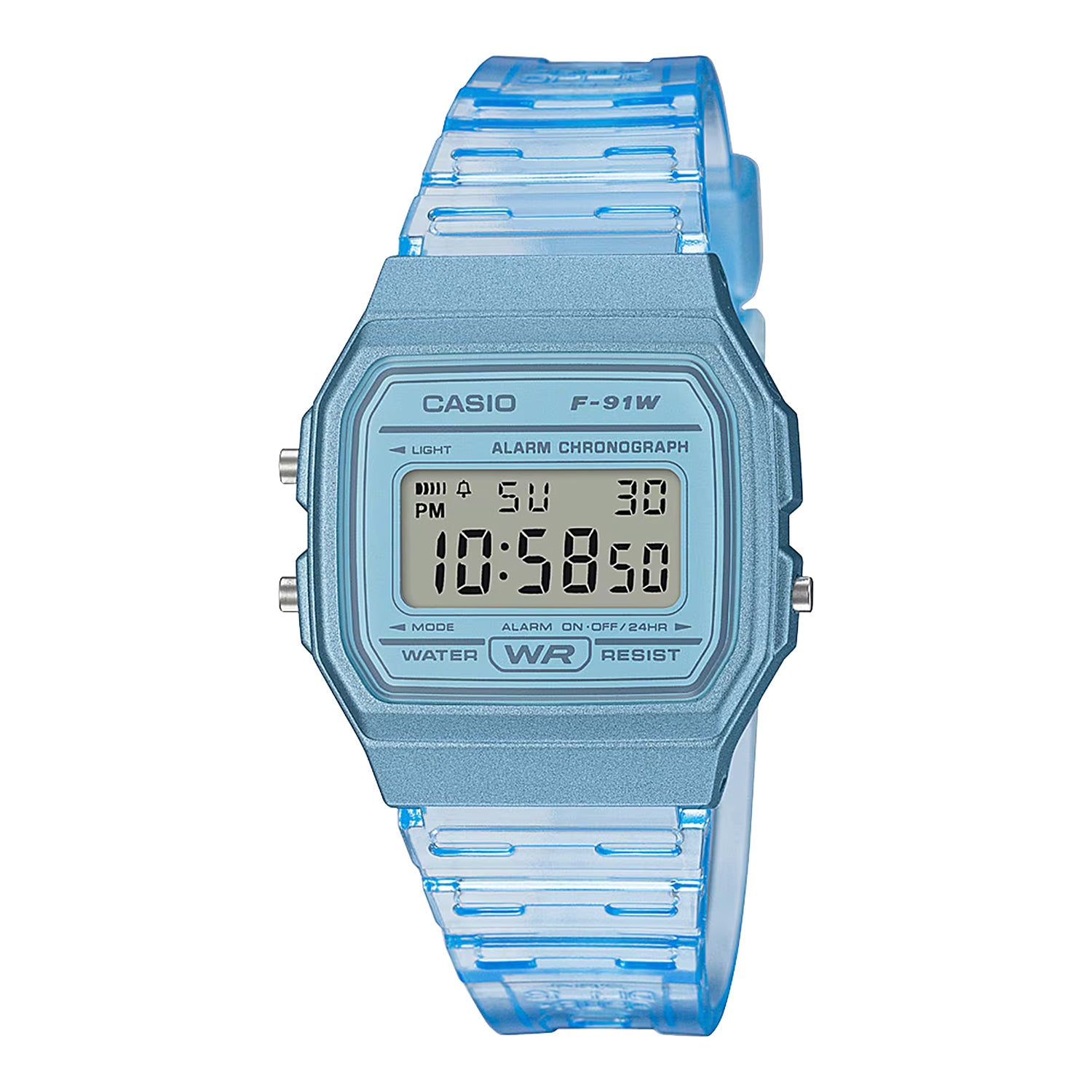 CASIO カシオ F-91WS-2 ブルー ブルー文字盤 デジタル メンズ 腕時計