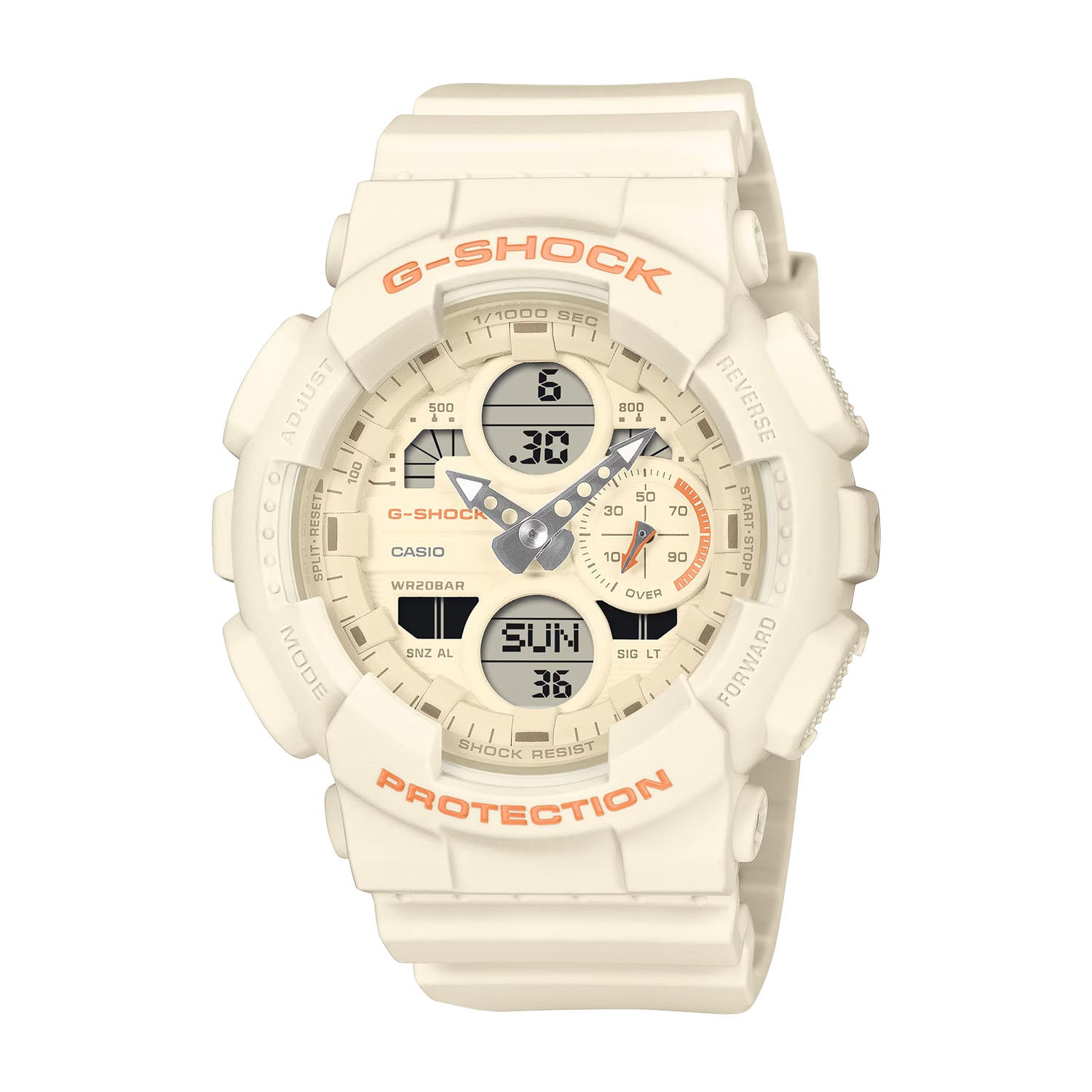 CASIO カシオ GMA-S140-7A ベージュ ベージュ文字盤 アナデジ レディース 腕時計