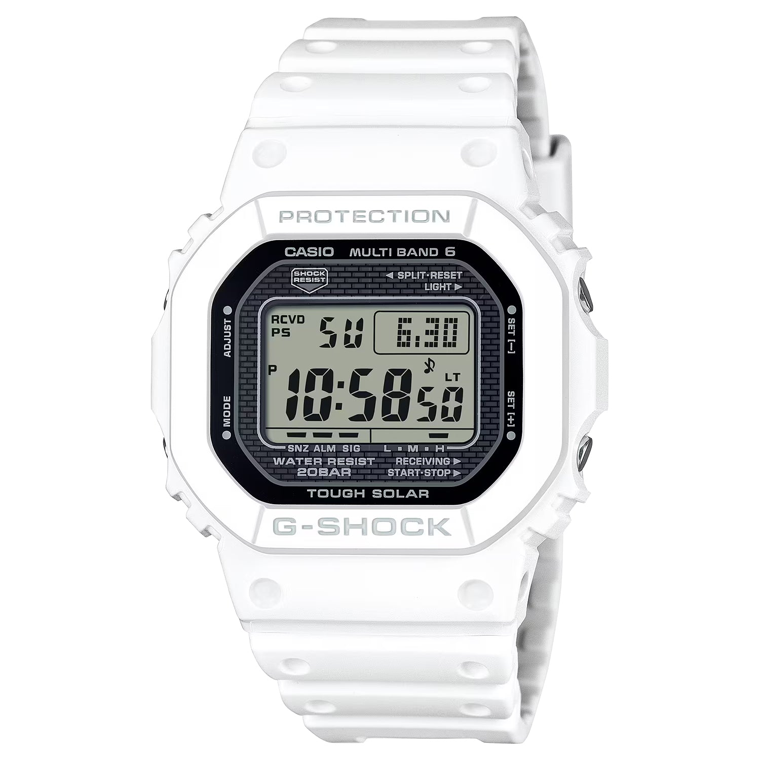 CASIO カシオ GW-5000HS-7 ホワイト ブラック文字盤 デジタル G-SHOCK メンズ 腕時計