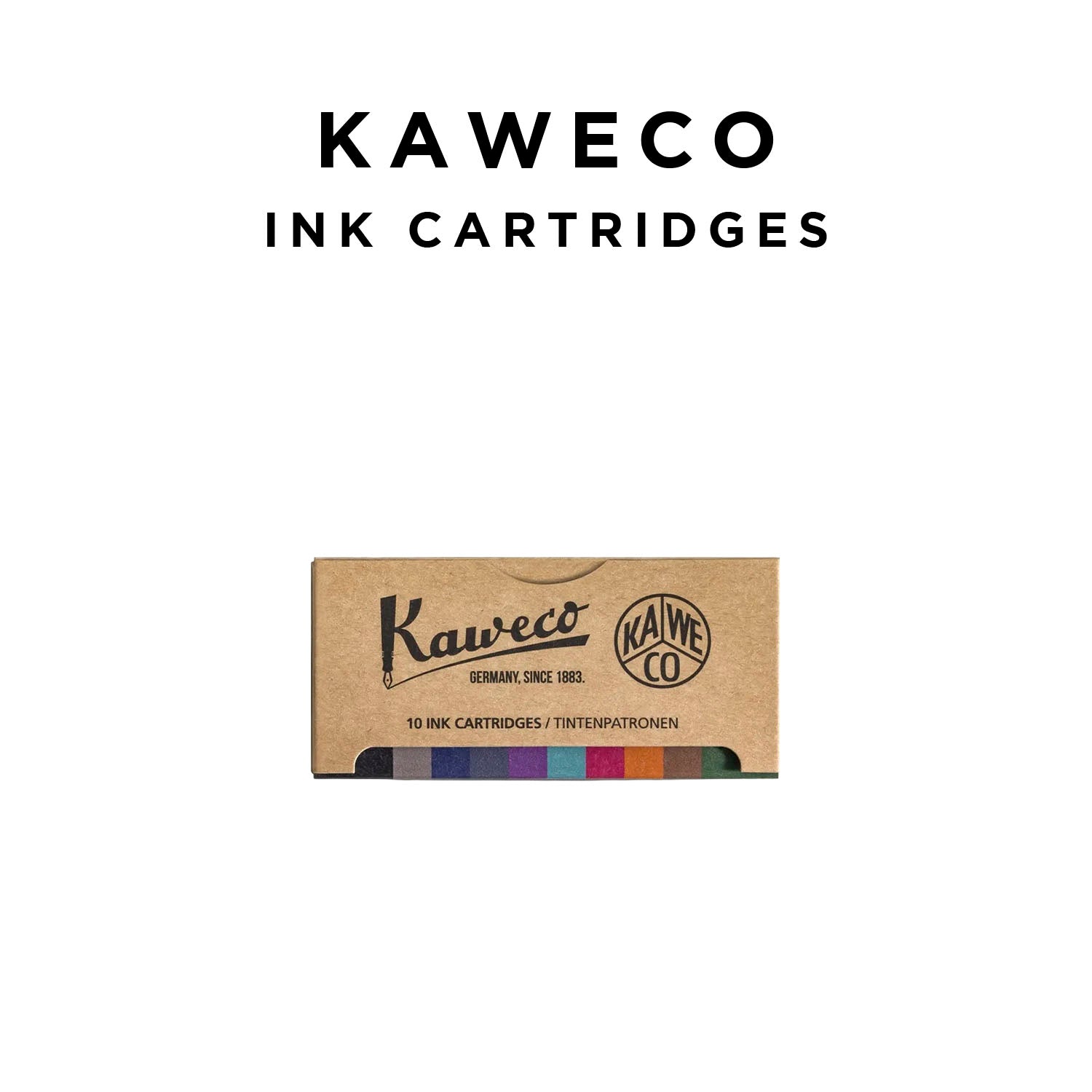 KAWECO カヴェコ インクカートリッジ 10色セット インクカートリッジ 筆記具