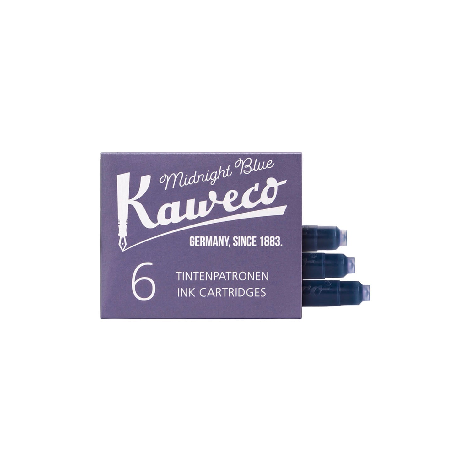 KAWECO カヴェコ インクカートリッジ6本入り ミッドナイトブルー インクカートリッジ 筆記具