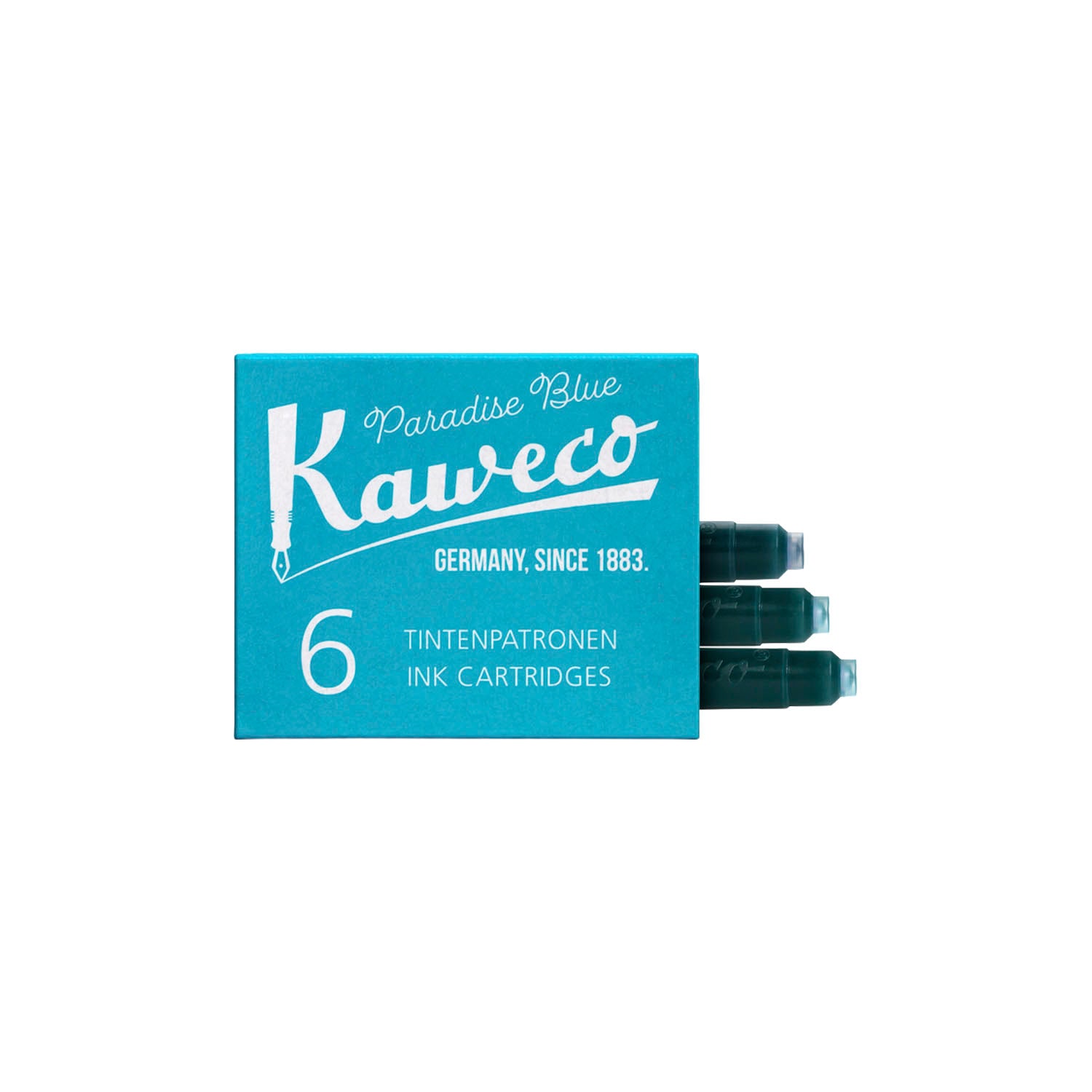 KAWECO カヴェコ インクカートリッジ6本入り パラダイスブルー インクカートリッジ 筆記具