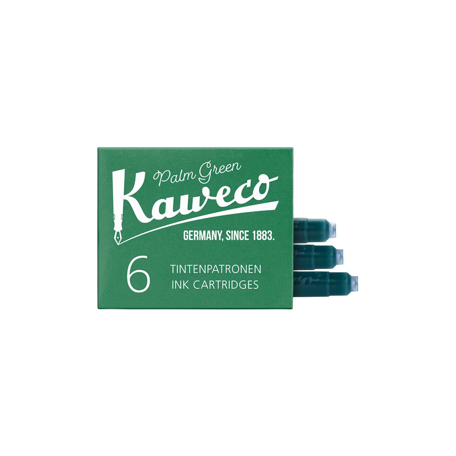 KAWECO カヴェコ インクカートリッジ6本入り パームグリーン インクカートリッジ 筆記具