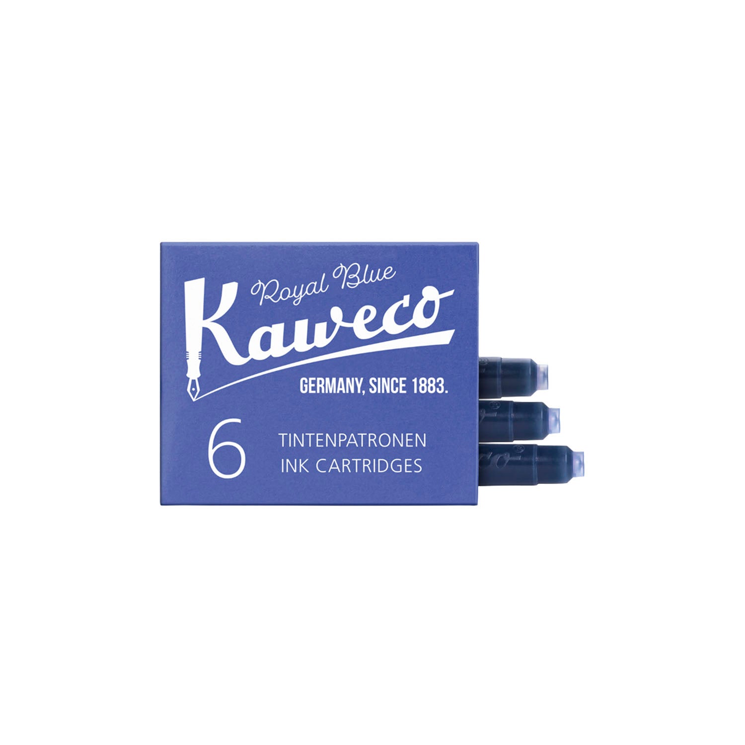KAWECO カヴェコ インクカートリッジ6本入り ロイヤルブルー インクカートリッジ 筆記具