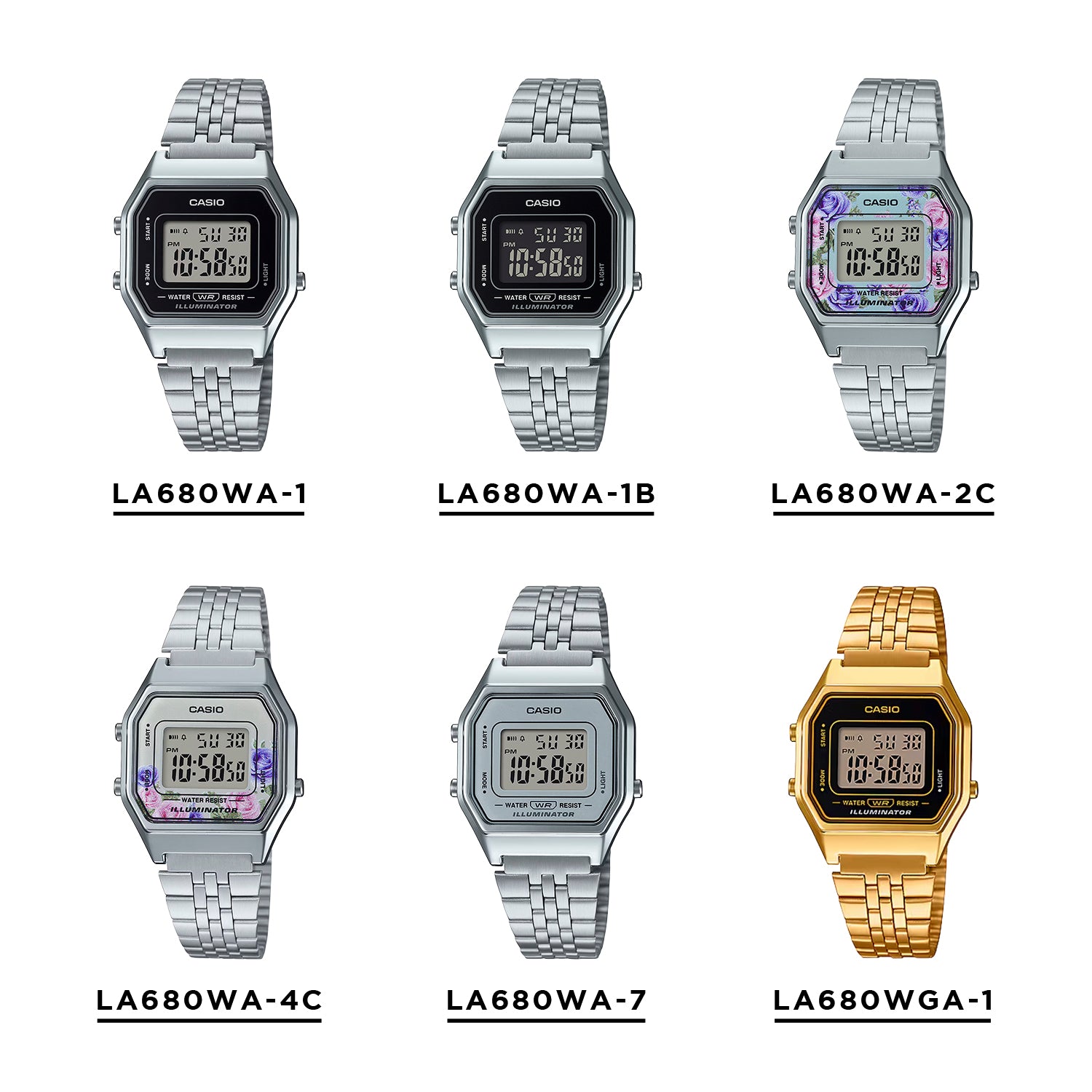 CASIO カシオ LA680WA デジタル レディース 腕時計
