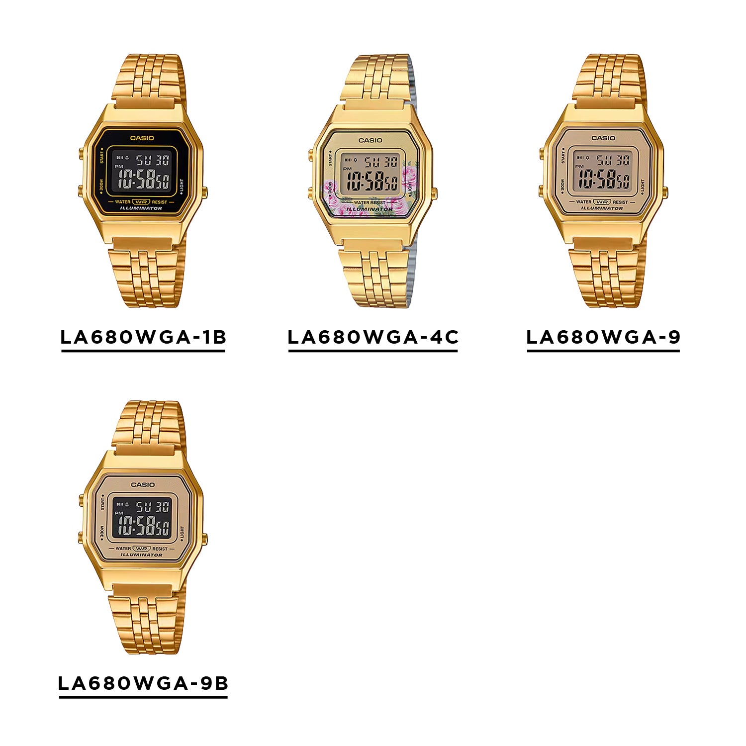 CASIO カシオ LA680WA デジタル レディース 腕時計