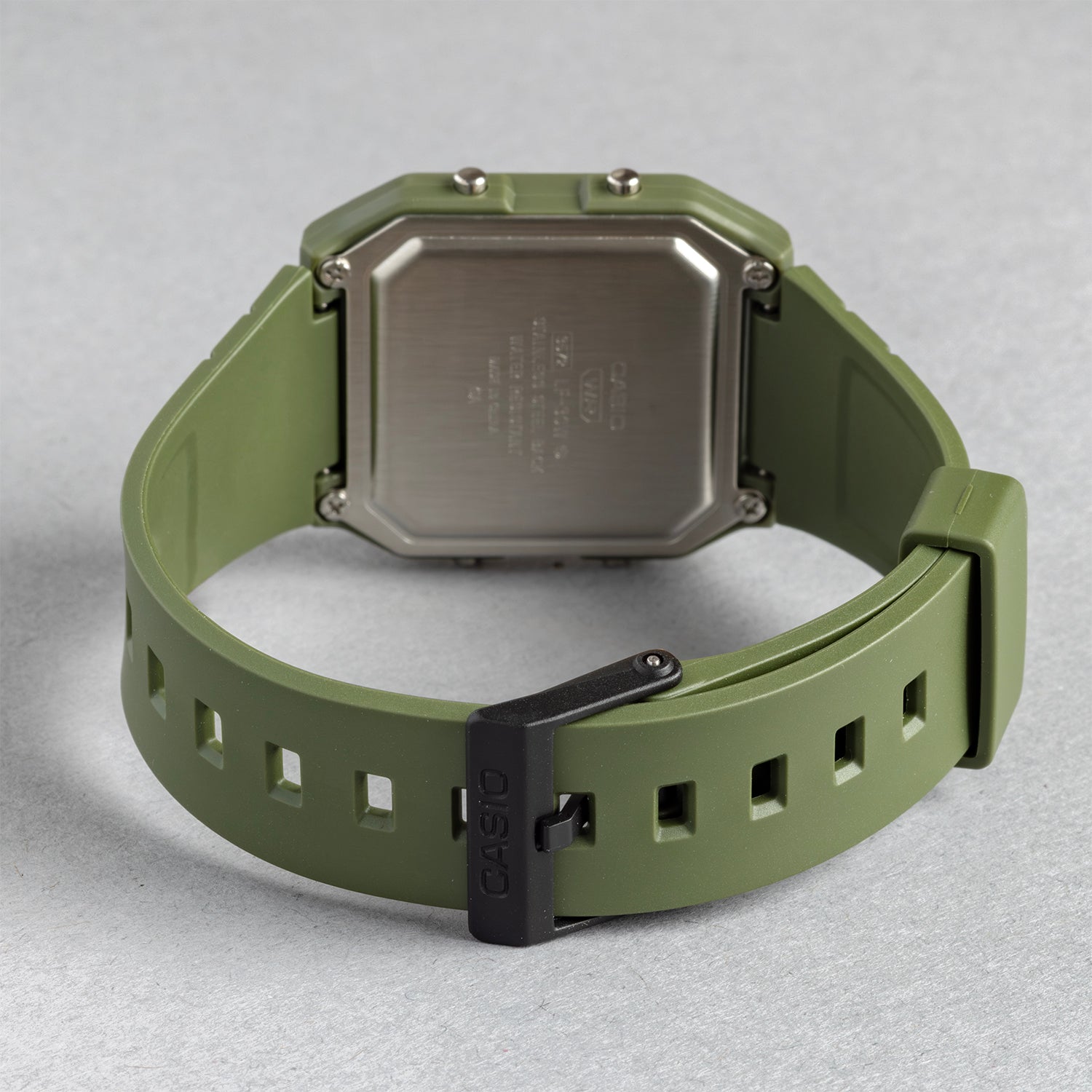 CASIO カシオ LF-30W-3A カーキ ブラック文字盤 デジタル レディース 腕時計