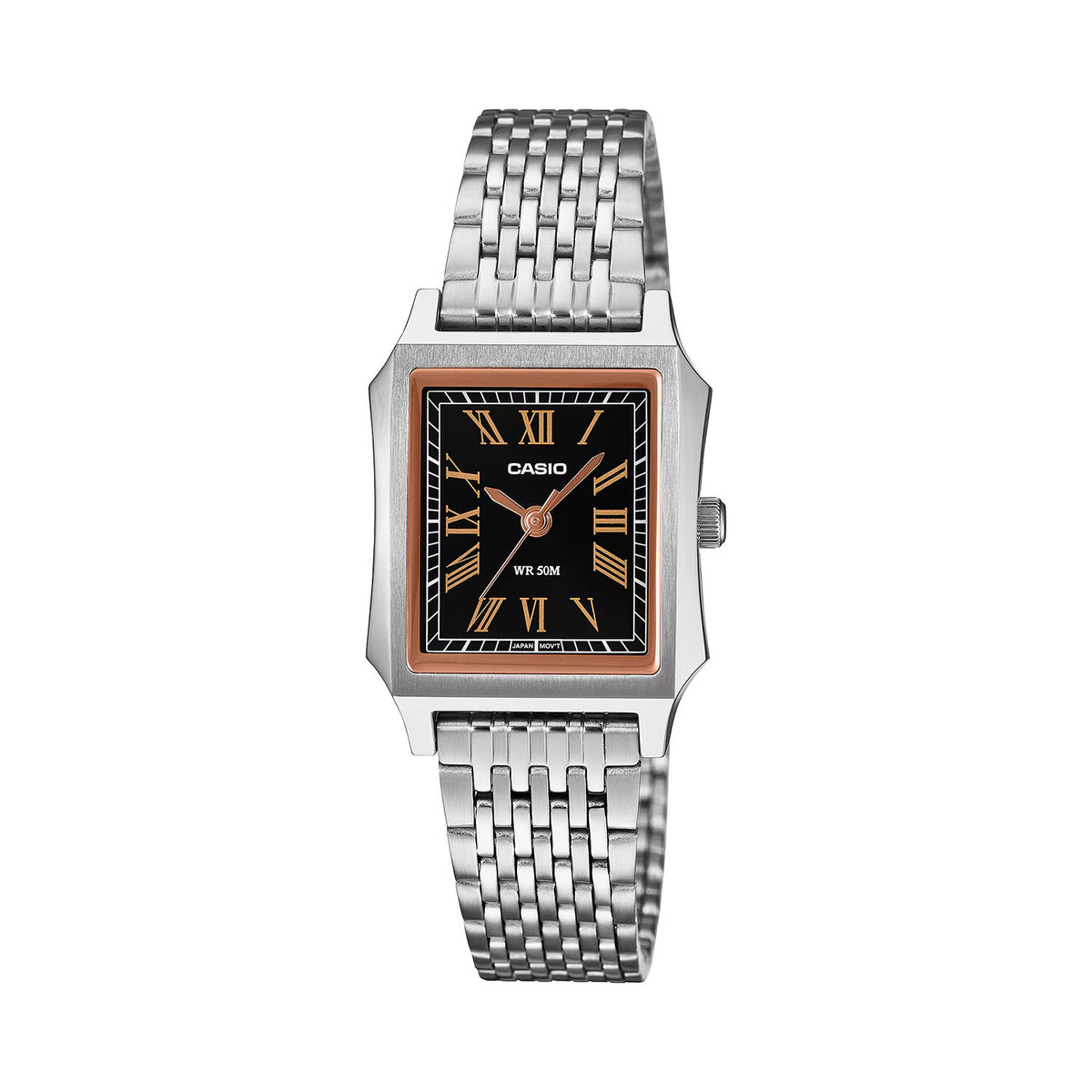 CASIO カシオ LTP-B190D-1B シルバー ブラック文字盤 アナログ レディース 腕時計 