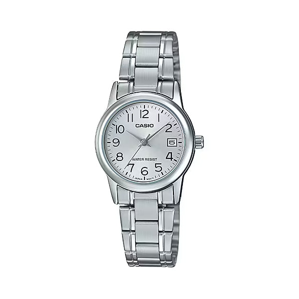 CASIO カシオ LTP-V002D-7B シルバー シルバー文字盤 アナログ レディース 腕時計