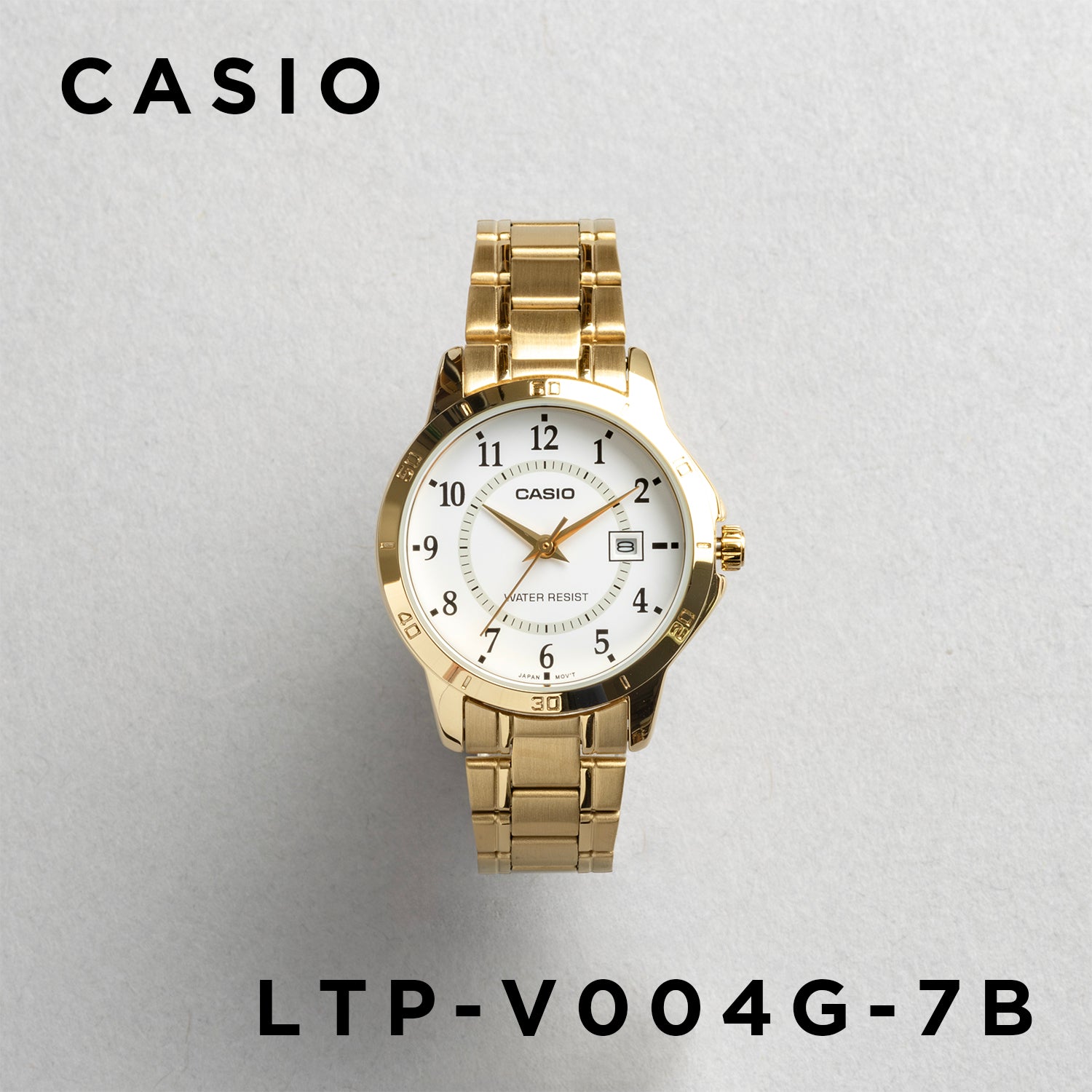 CASIO カシオ LTP-V004G-7B ゴールド ホワイト文字盤 アナログ レディース 腕時計
