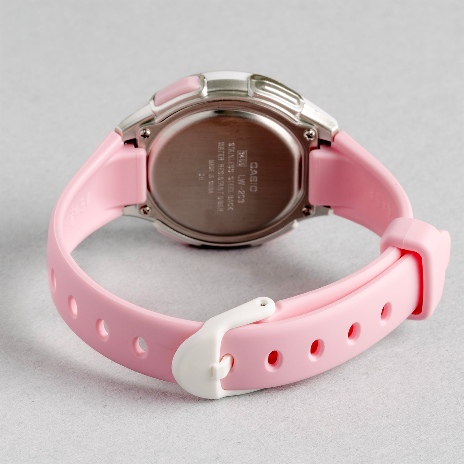 CASIO カシオ LW-203-4A ピンク ピンク文字盤 デジタル レディース 腕時計 ベルト