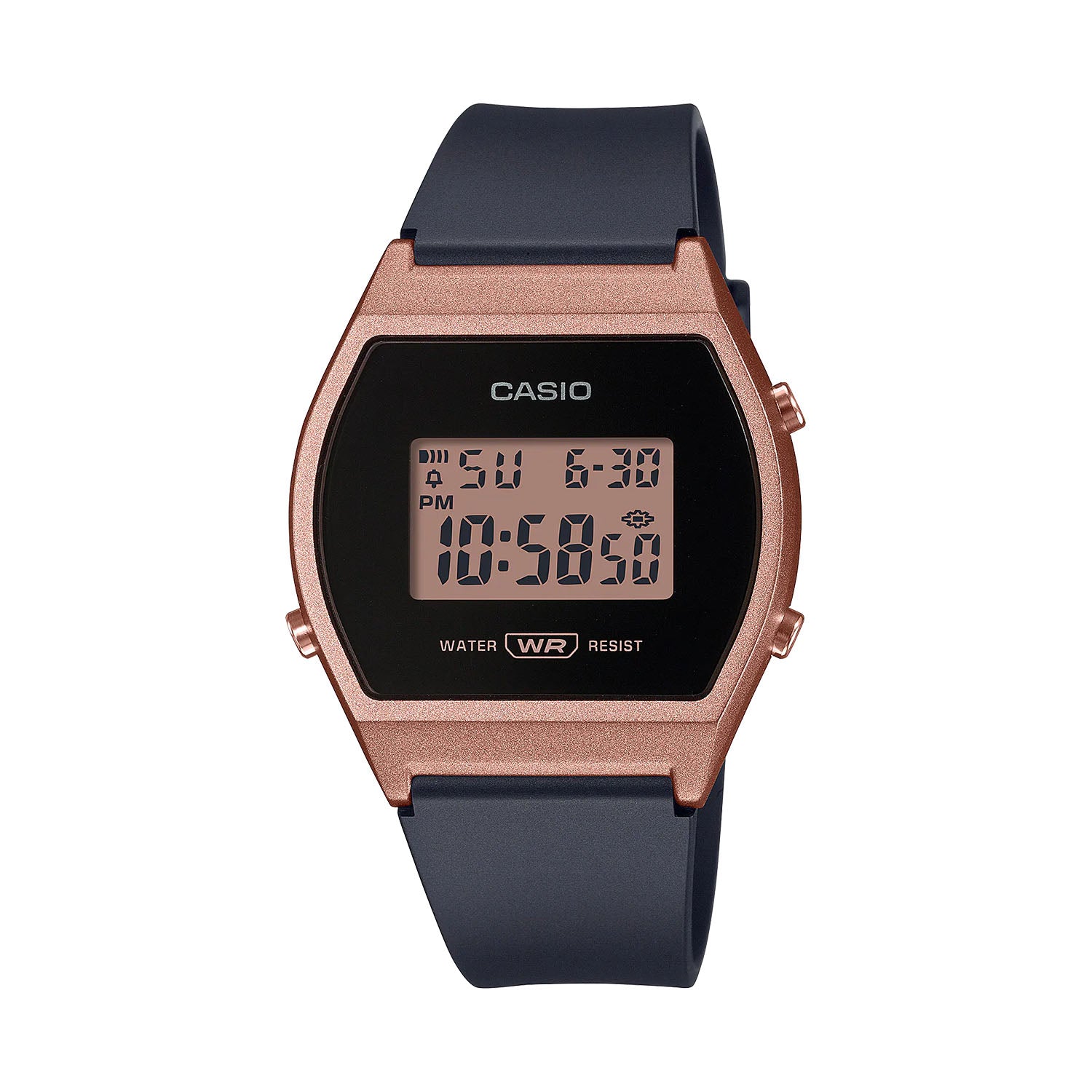 CASIO カシオ LW-204-1A ブラック ブラック文字盤 デジタル レディース 腕時計