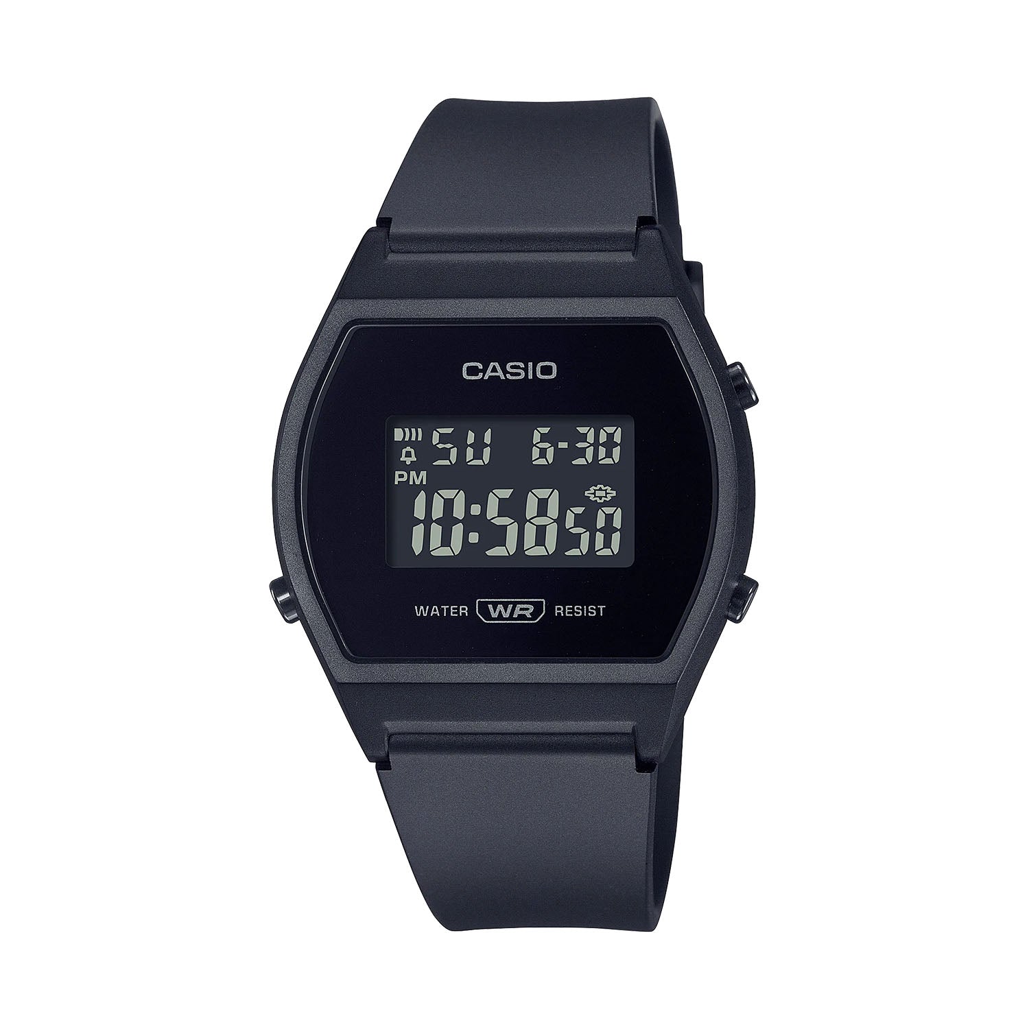 CASIO カシオ LW-204-1B ブラック ブラック文字盤 デジタル レディース 腕時計