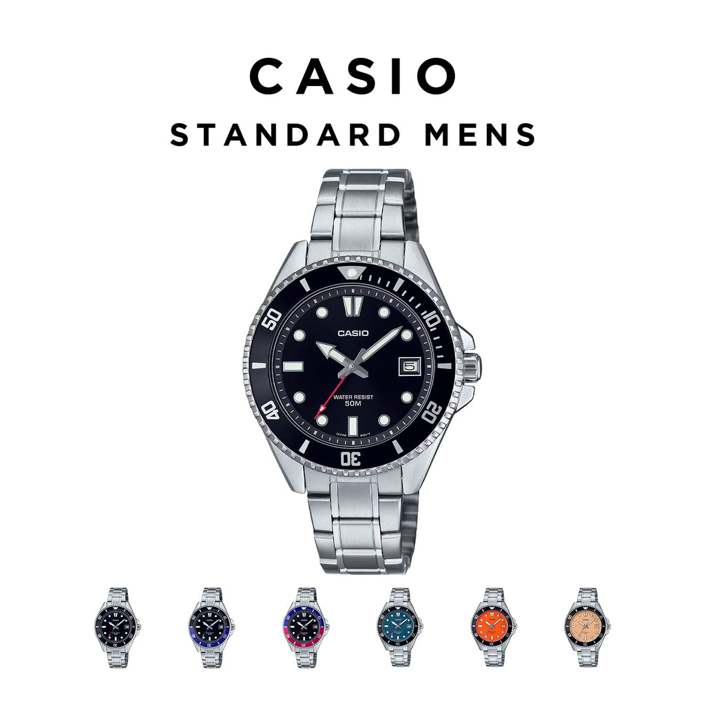 CASIO カシオ MDV-10D メンズ 腕時計 5気圧防水 10年保証