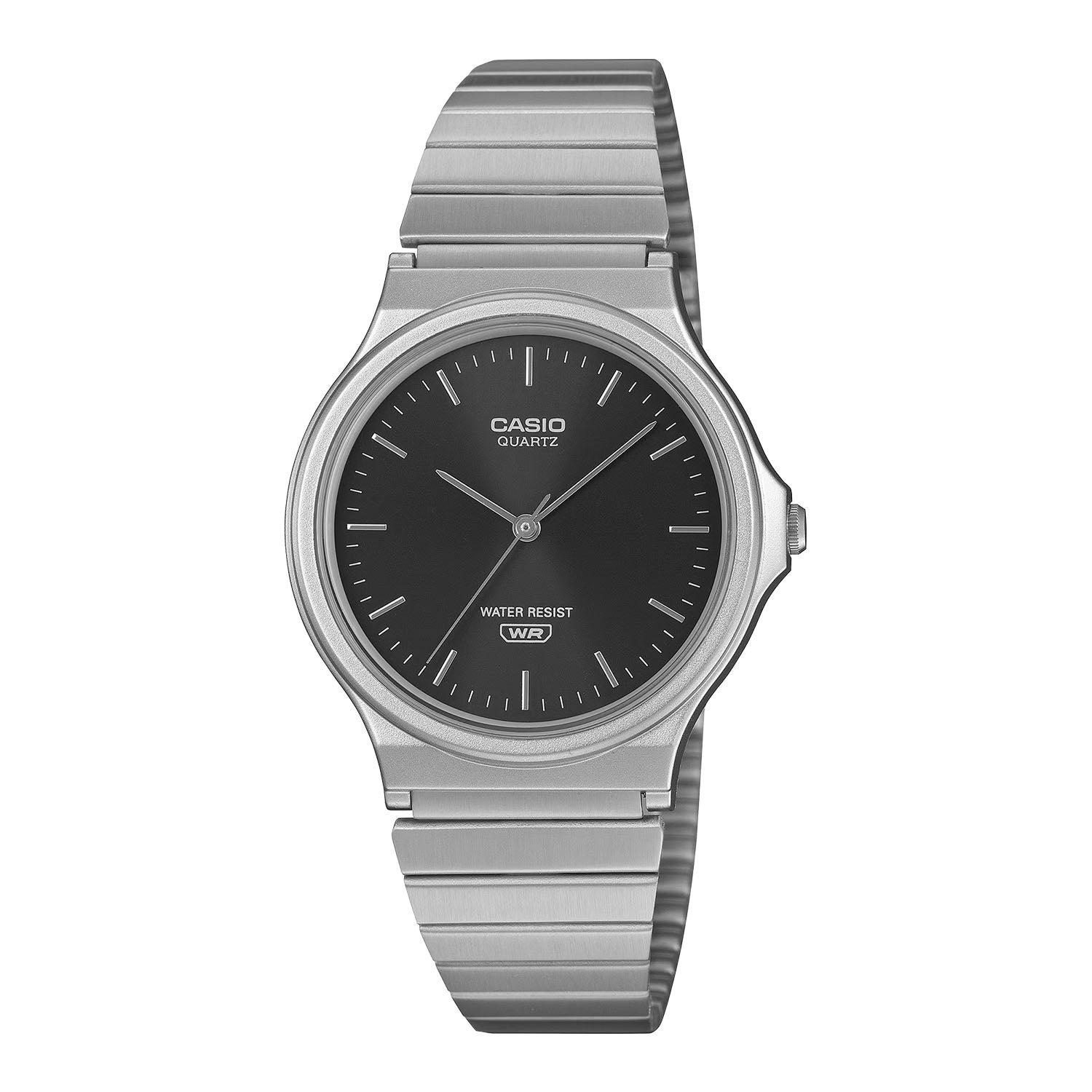 CASIO カシオ MQ-24DA-1A シルバー ブラック文字盤 アナログ メンズ 腕時計