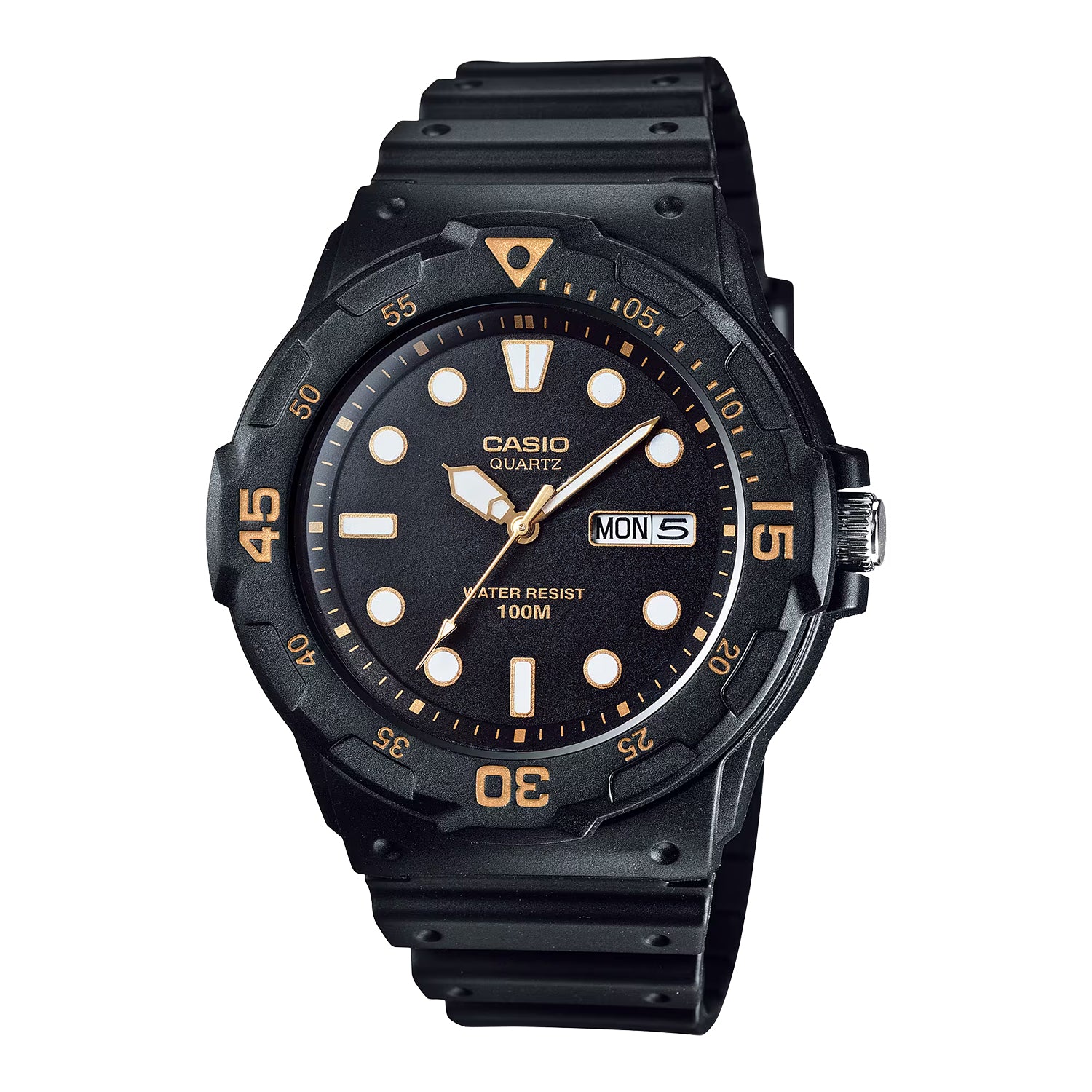 CASIO カシオ MRW-200H-1E ブラック ブラック文字盤 アナログ メンズ 腕時計