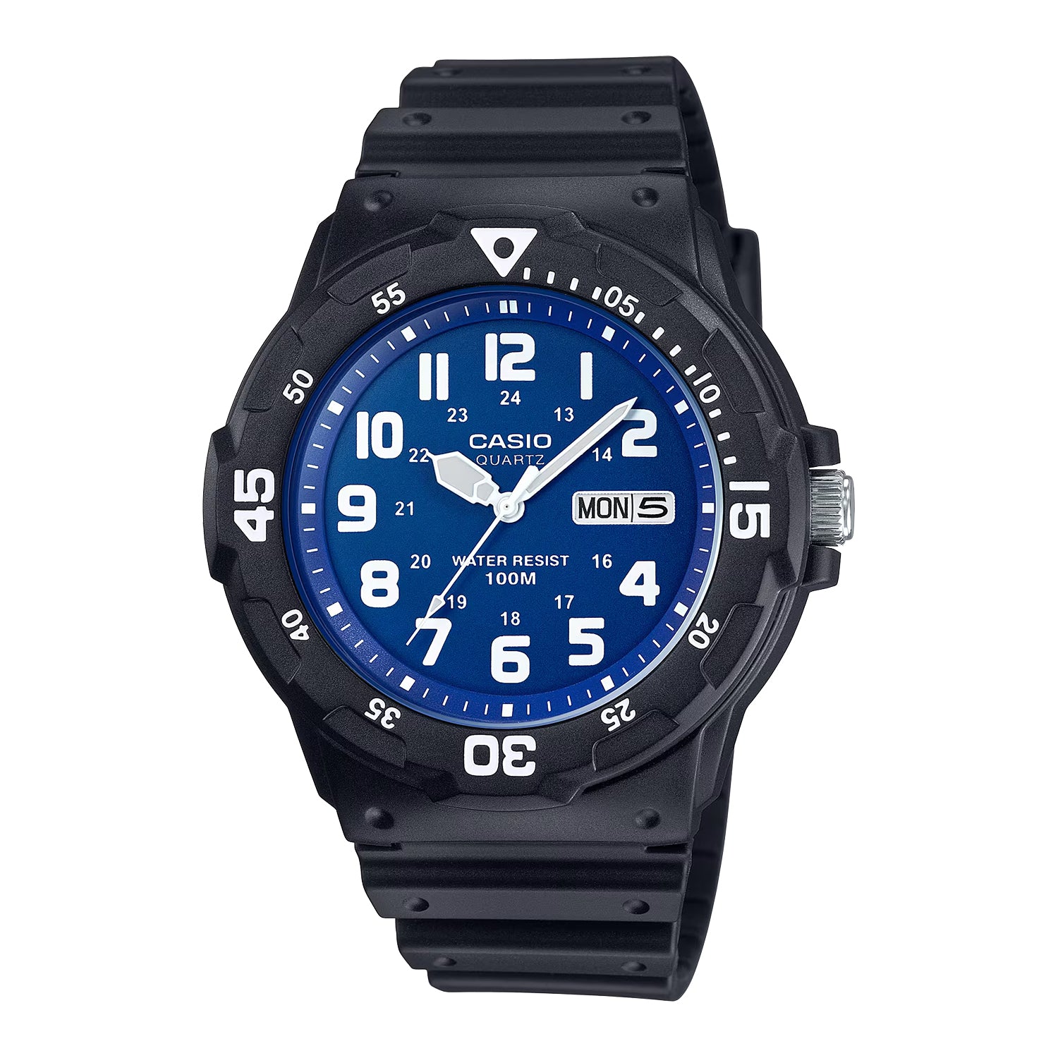 CASIO カシオ MRW-200H-2B2 ブラック ブルー文字盤 アナログ メンズ 腕時計