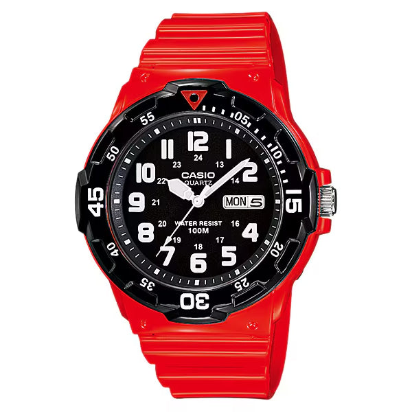 CASIO カシオ MRW-200HC-4B レッド ブラック文字盤 アナログ メンズ 腕時計