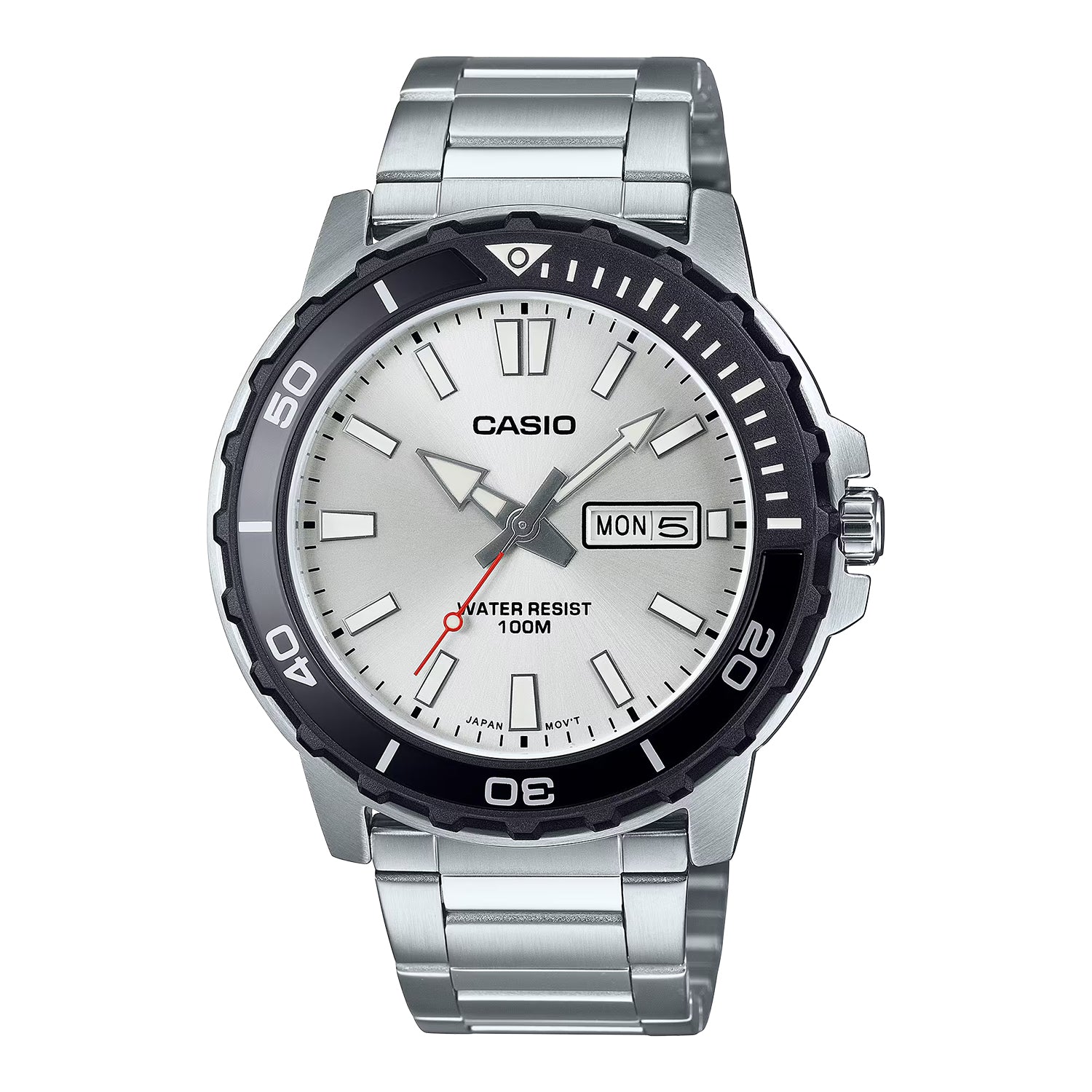 CASIO カシオ MTD-125D-7A シルバー シルバー文字盤 アナログ メンズ 腕時計