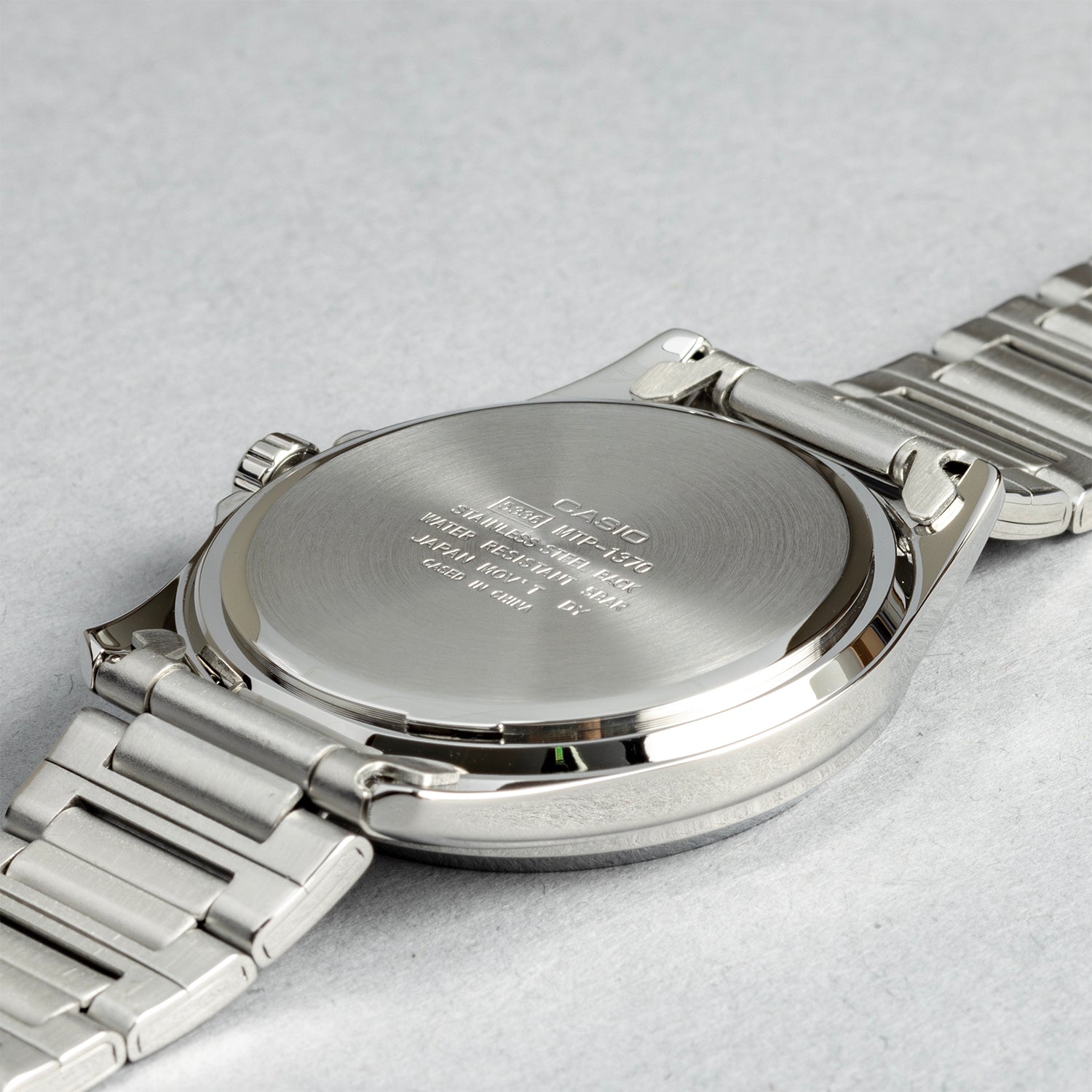 CASIO カシオ MTP-1370D-1A1 シルバー ブラック文字盤 アナログ メンズ 腕時計