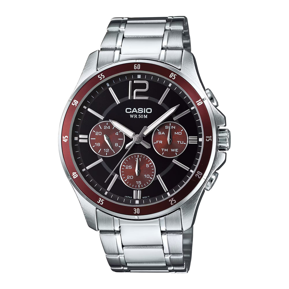 CASIO カシオ MTP-1374D-5A シルバー ブラック文字盤 アナログ メンズ 腕時計