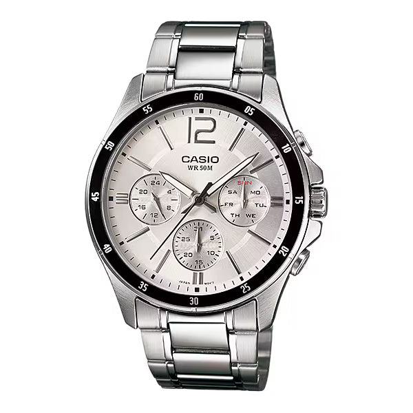 CASIO カシオ MTP-1374D-7A シルバー シルバー文字盤 アナログ メンズ 腕時計