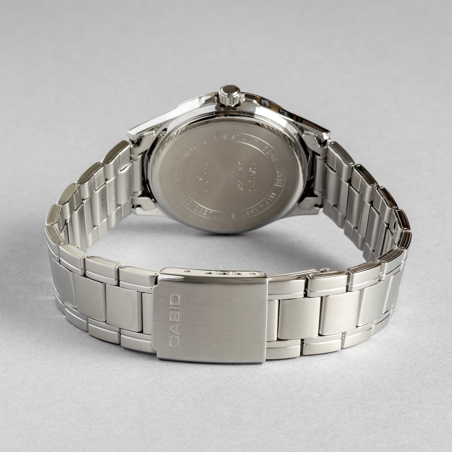 CASIO カシオ MTP-1381D-1A シルバー ブラック文字盤 アナログ メンズ 腕時計 ベルト