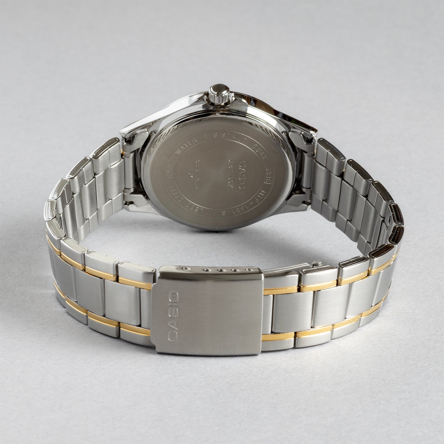 CASIO カシオ MTP-1381G-1A コンビ ブラック文字盤 アナログ メンズ 腕時計 ベルト