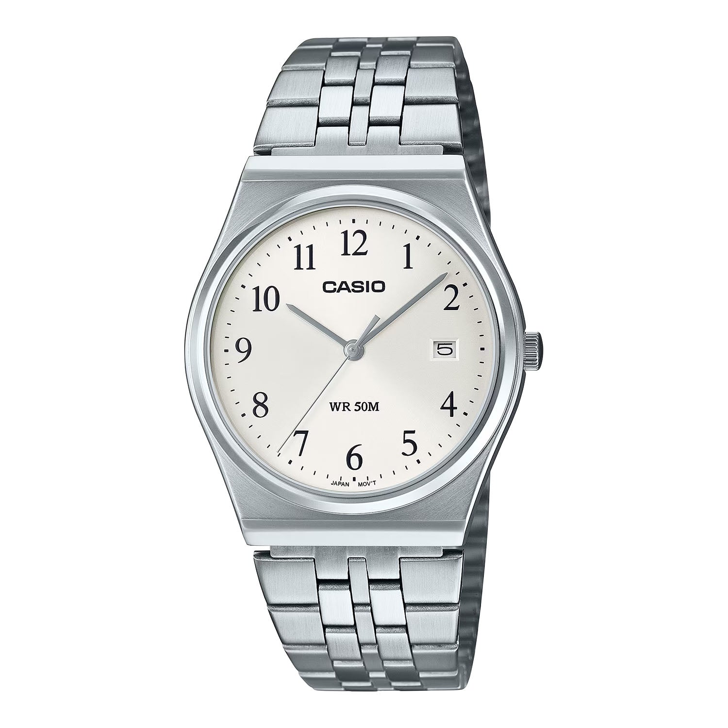 CASIO カシオ MTP-B145D-7B シルバー シルバー文字盤 アナログ メンズ 腕時計